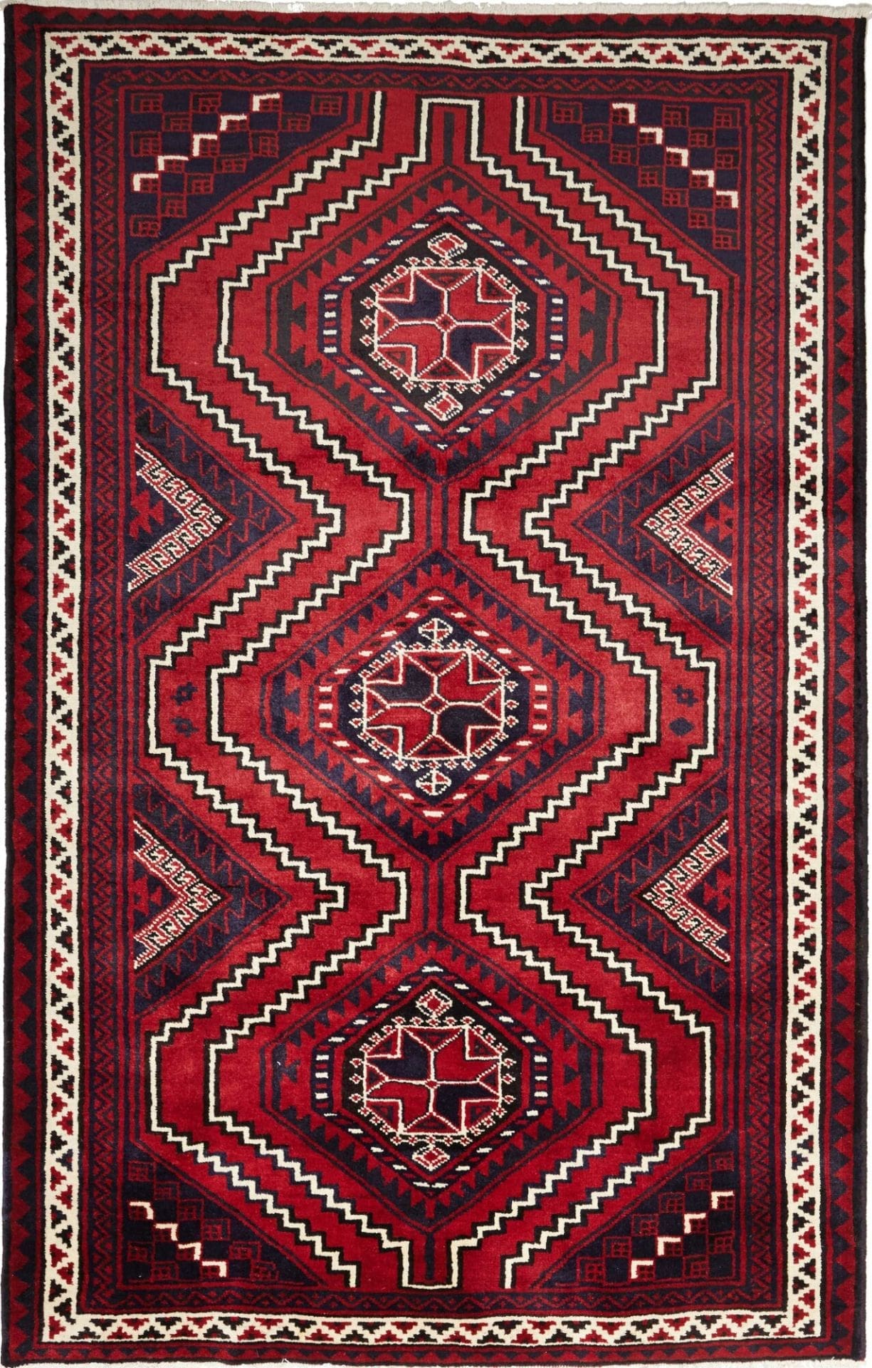 Lori Orientteppich 172 x 265 cm, geometrisches Muster, handgeknüpft