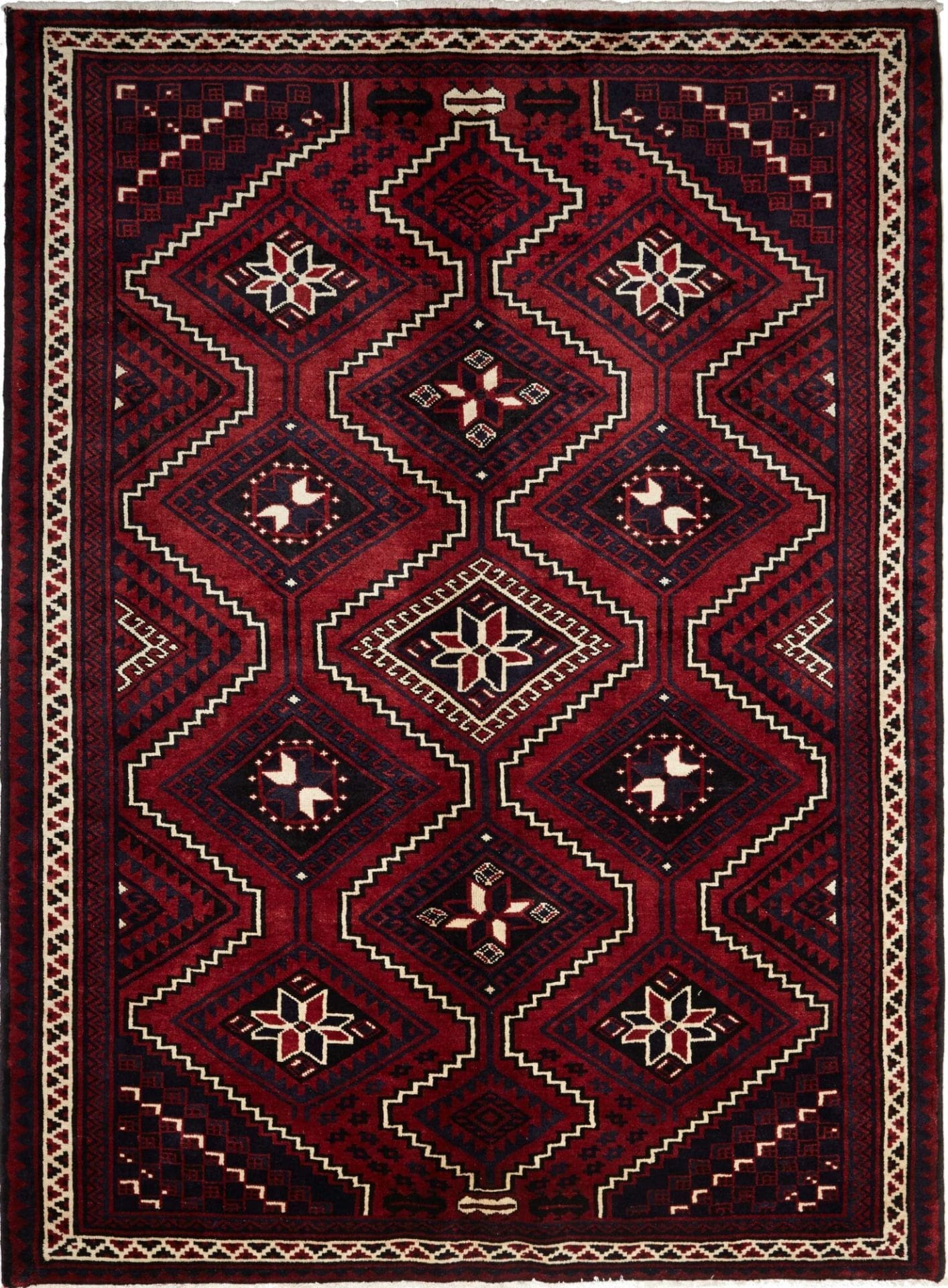 Lori Orientteppich 225 x 300 cm - geometrisch, handgeknüpft