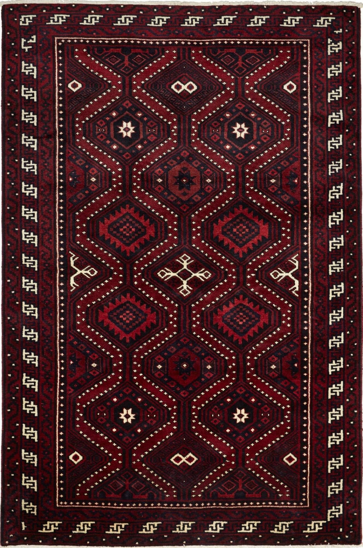 Lori Teppich 179 x 263 cm, geometrisch, Schurwolle, handgeknüpft