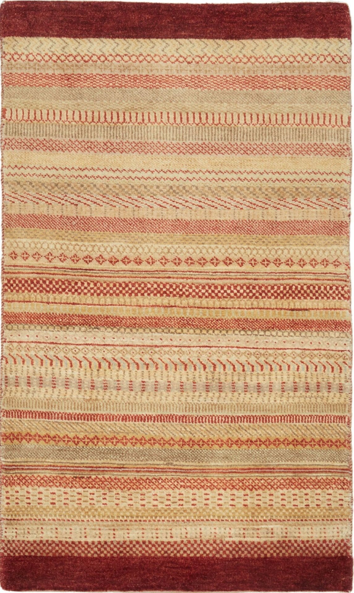 Loribaft Orientteppich 79 x 129 cm aus Schurwolle, handgeknüpft