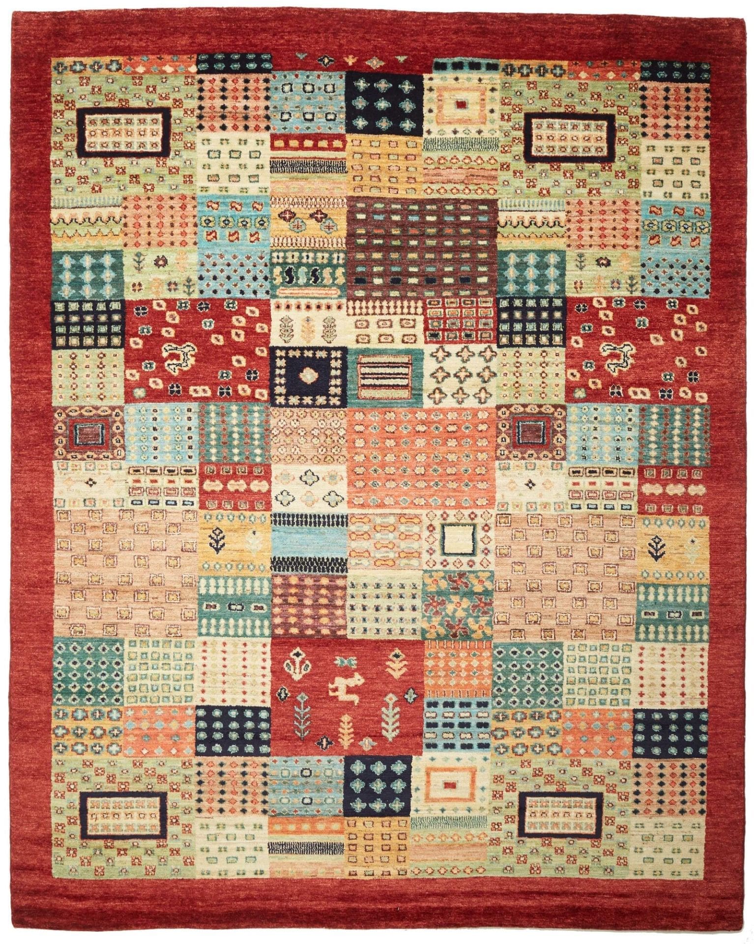 Loribaft Teppich 244 x 299 cm aus Schurwolle handgeknüpft