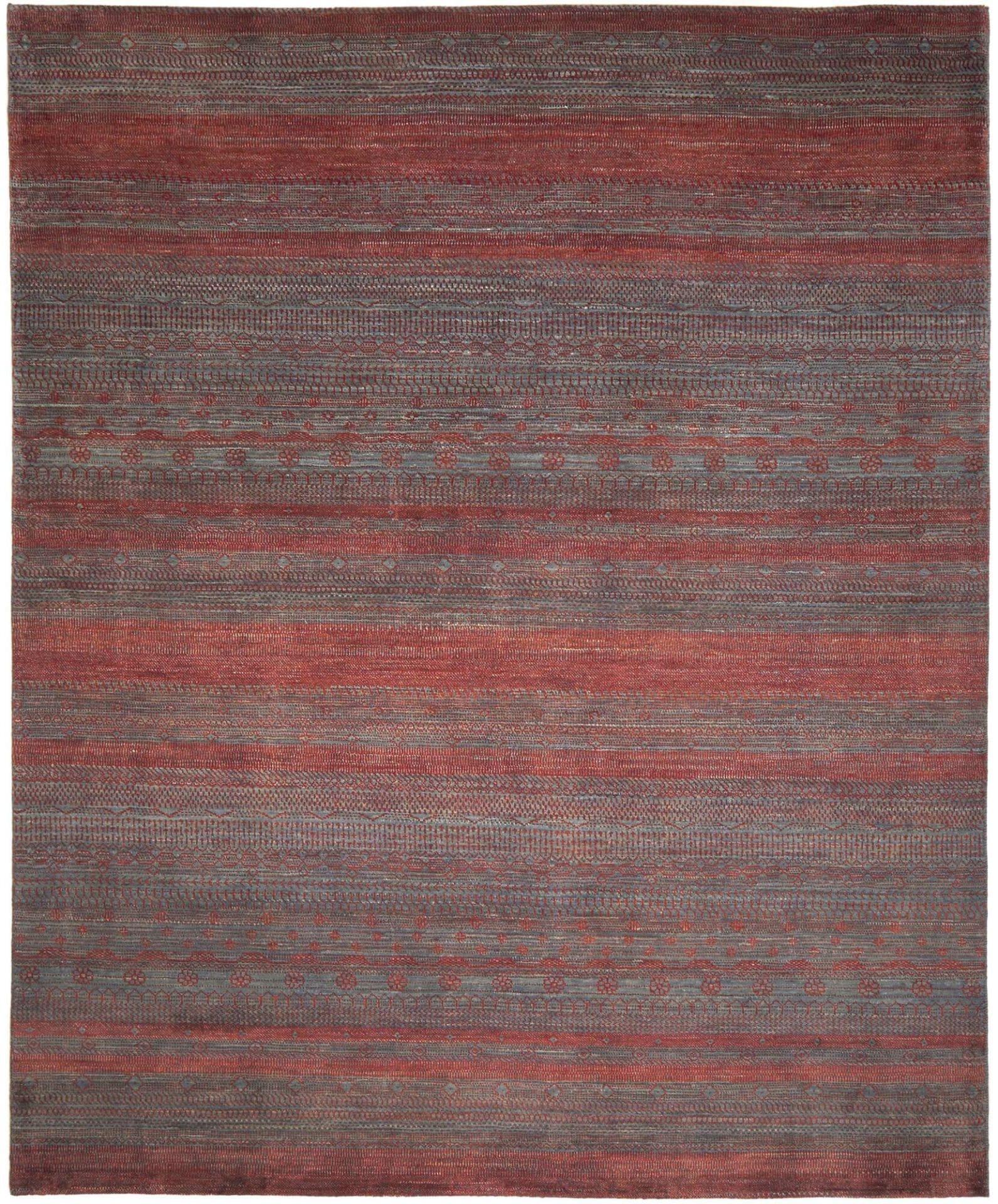 Loribaft Teppich 246 x 295cm aus Schurwolle, handgeknüpft, Orientteppich