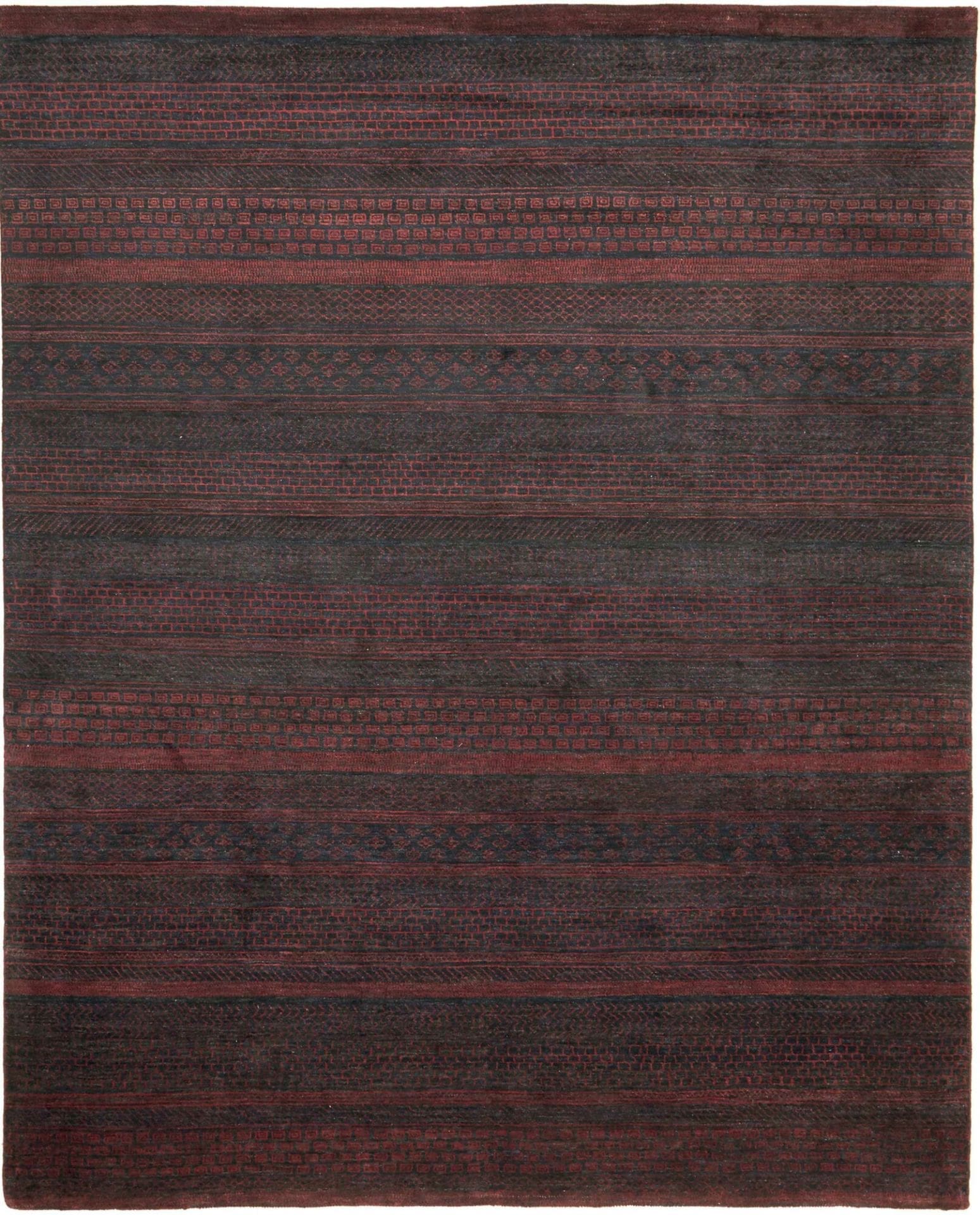 Loribaft Teppich 248 x 305 cm aus Schurwolle, handgeknüpft