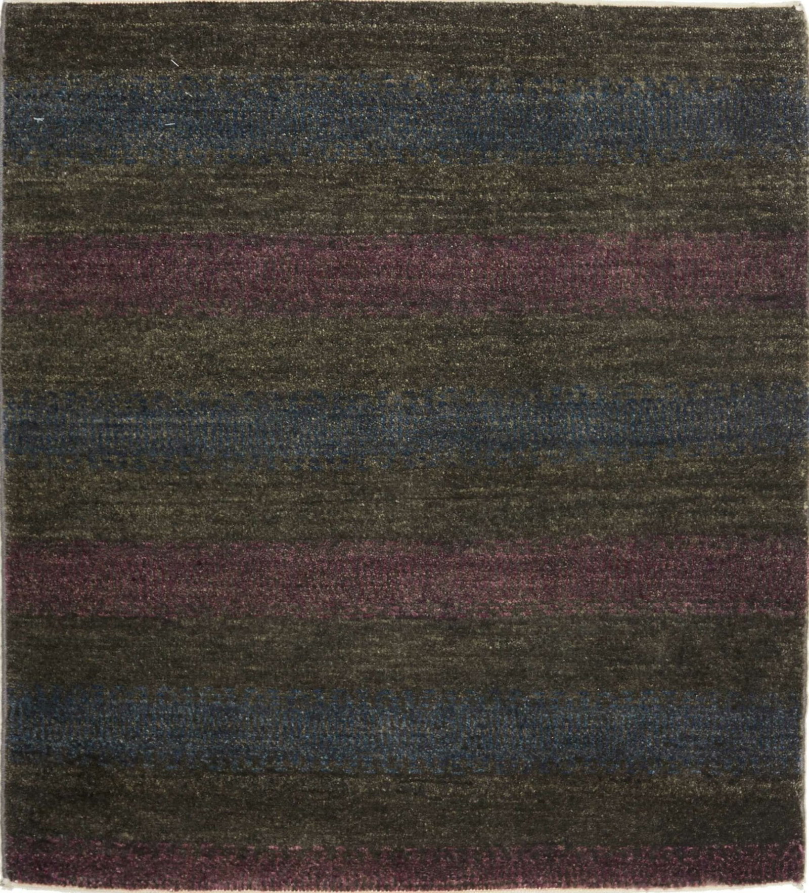 Loribaft Teppich 80 x 85cm aus Schurwolle, handgeknüpft, Orientteppich