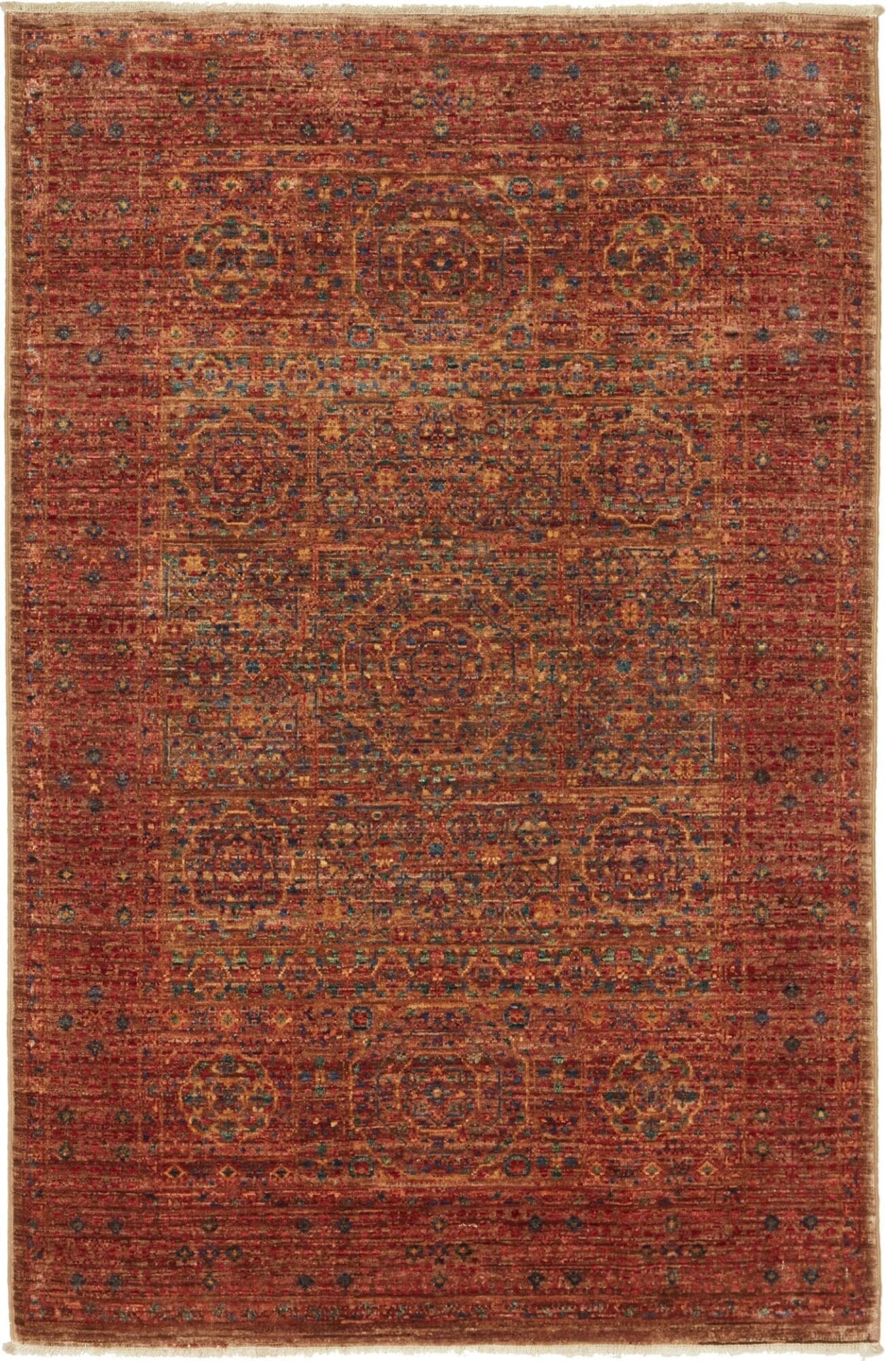 Mamluk Orientteppich 101 x 151 cm – Handgeknüpft, Seide, hochqualitativ