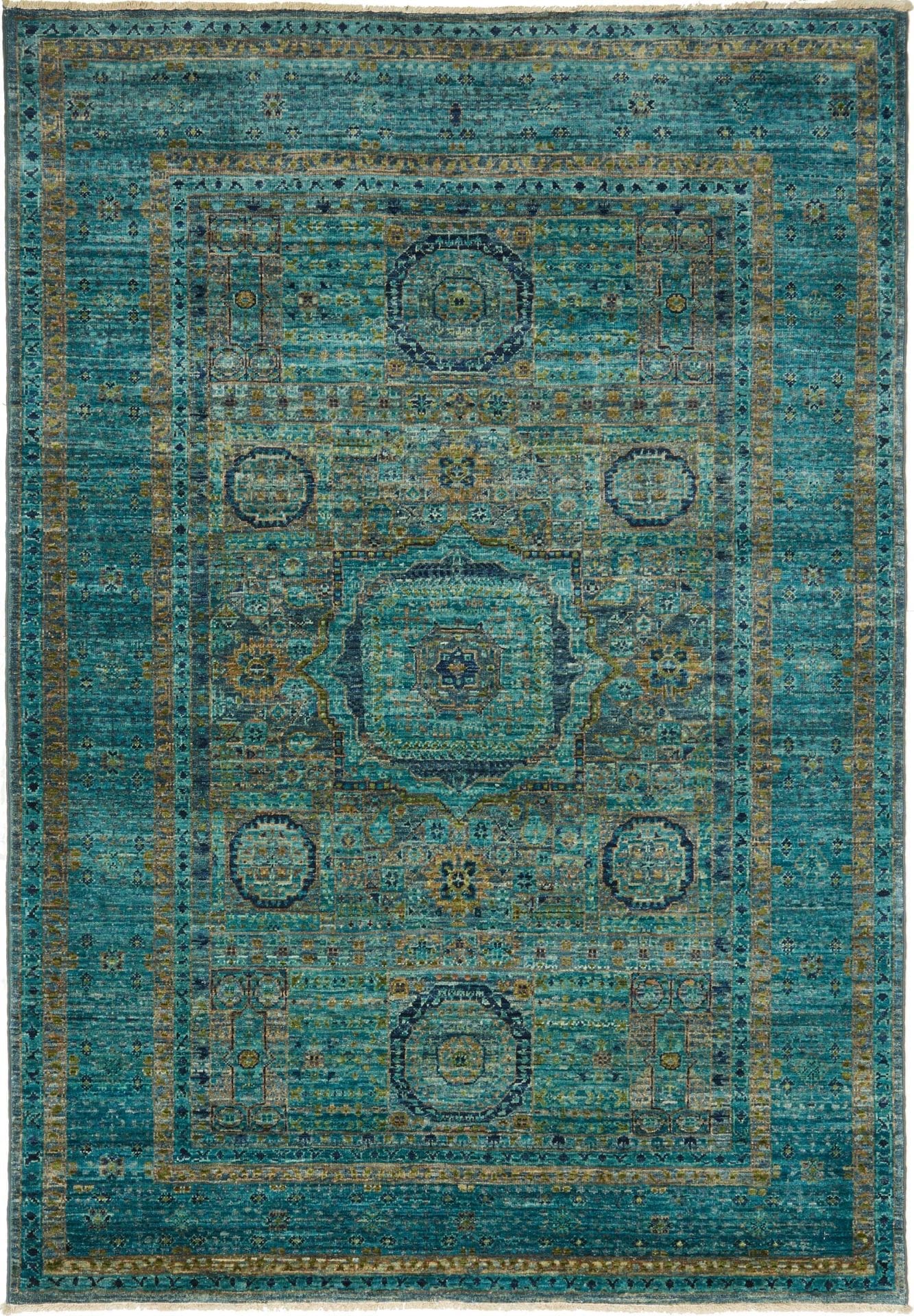 Mamluk Orientteppich 126 x 179 cm, Schurwolle, handgeknüpft