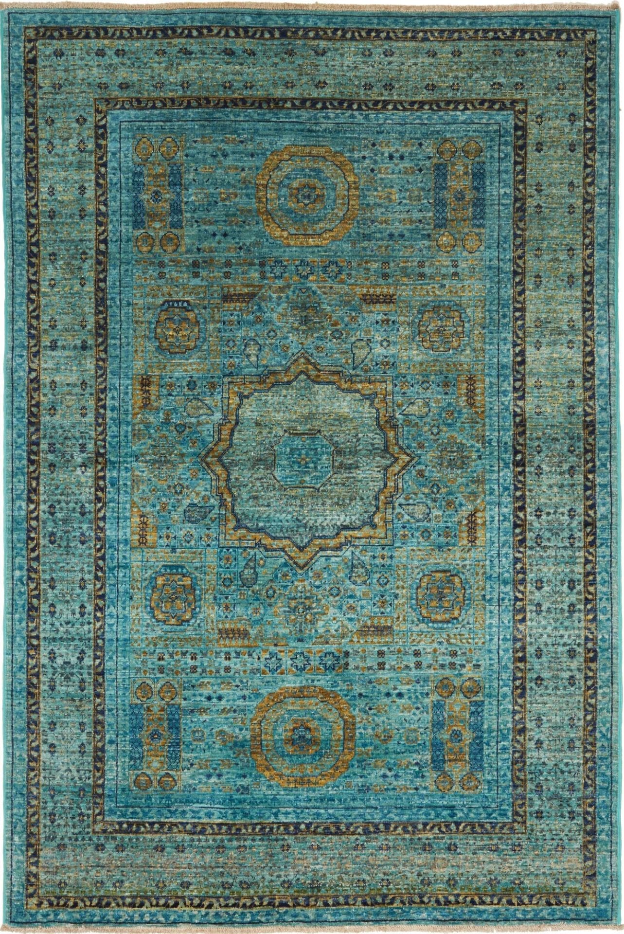 Mamluk Orientteppich 129 x 188 cm - Handgeknüpft, Schurwolle