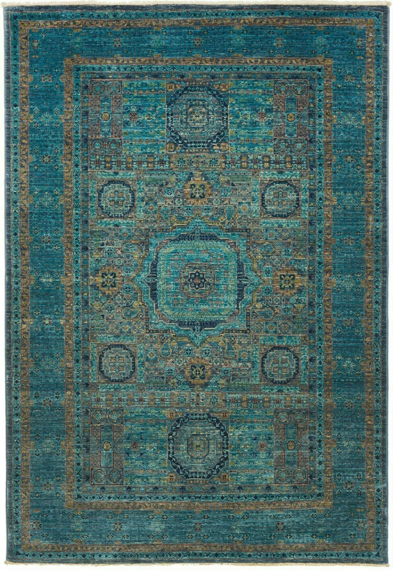Mamluk Orientteppich 132 x 186 cm – Handgeknüpft aus Wolle