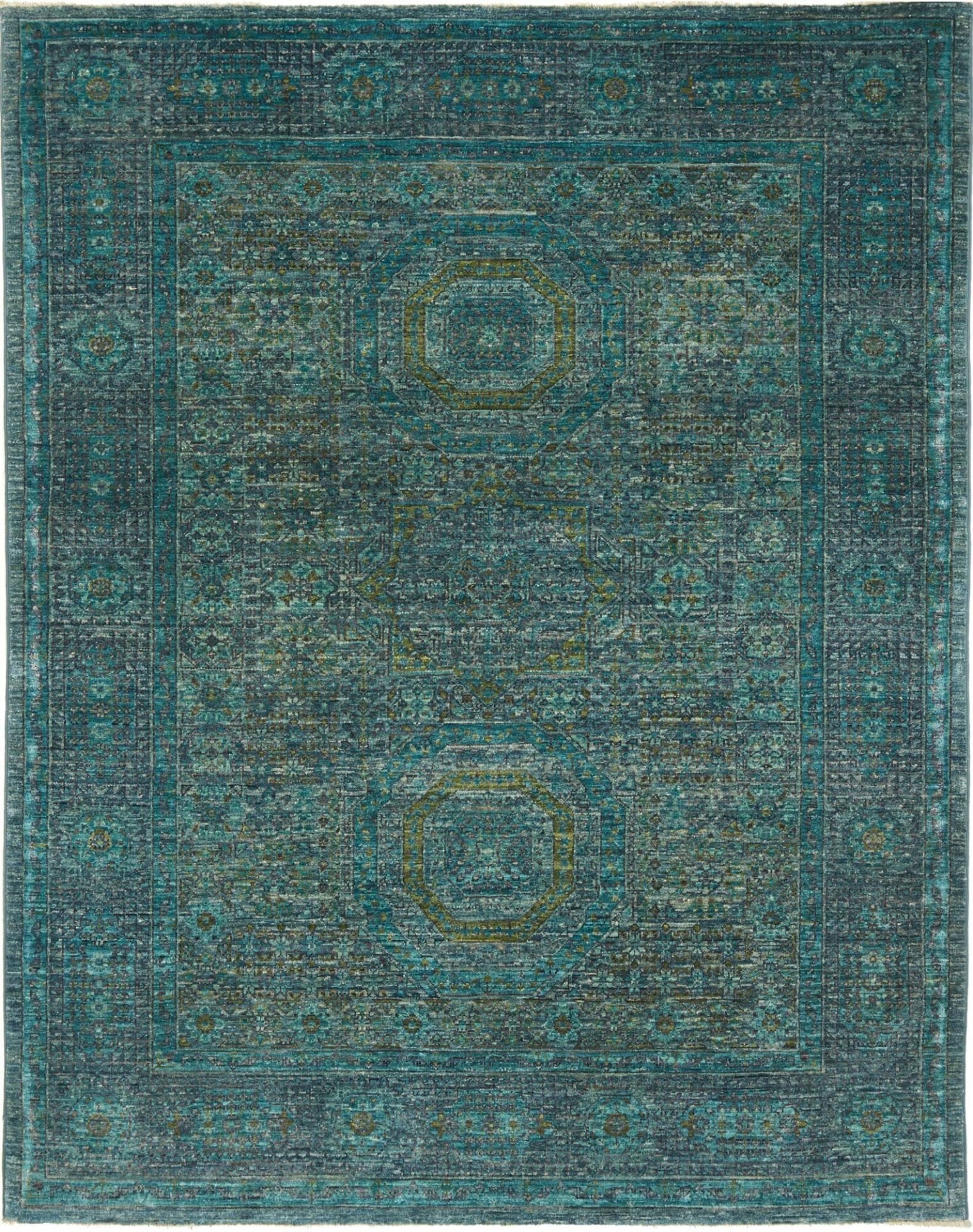Mamluk Orientteppich 153 x 193 cm - Handgeknüpft aus Wolle