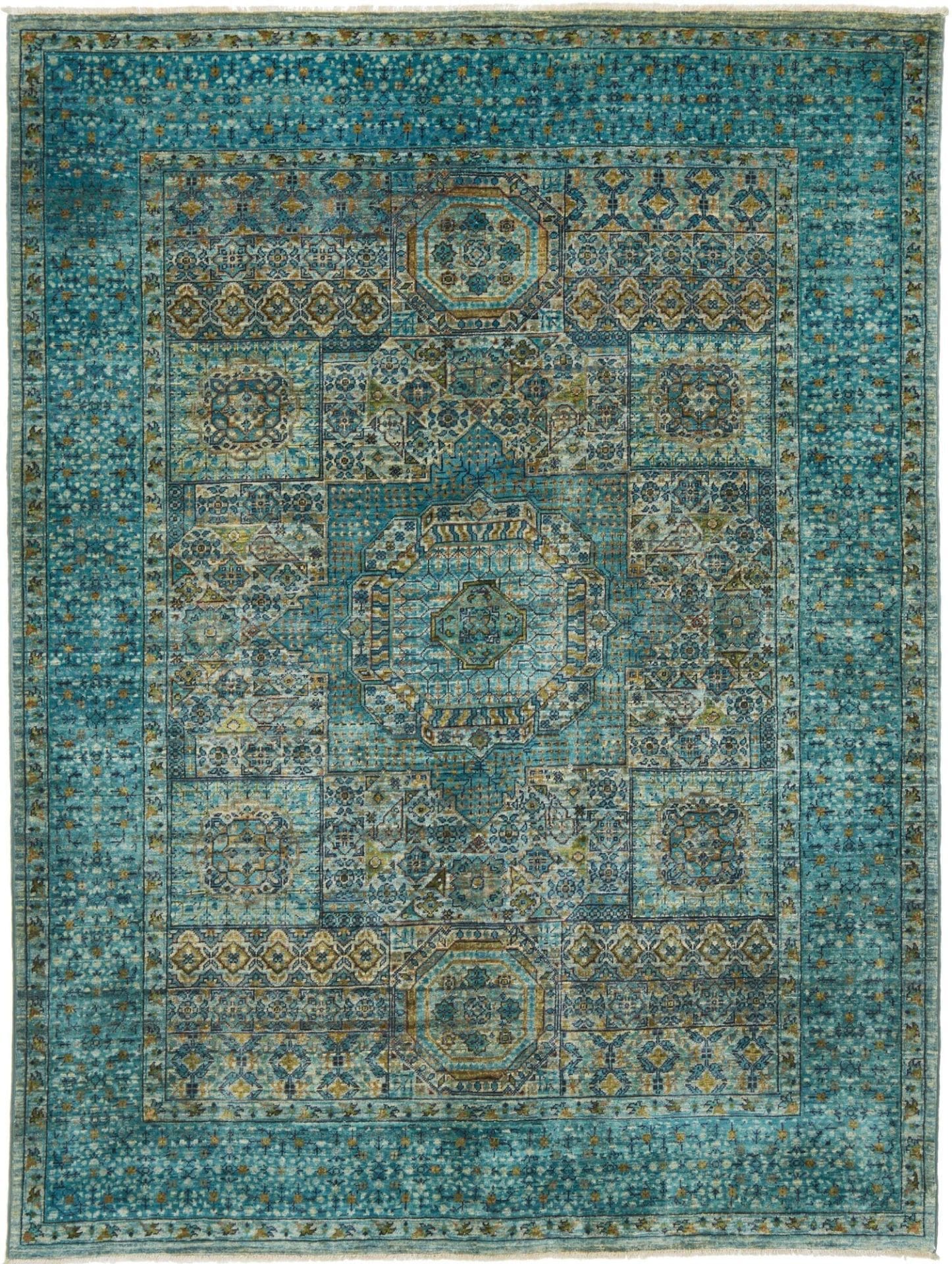Mamluk Orientteppich 153 x 199cm, Schurwolle, handgeknüpft