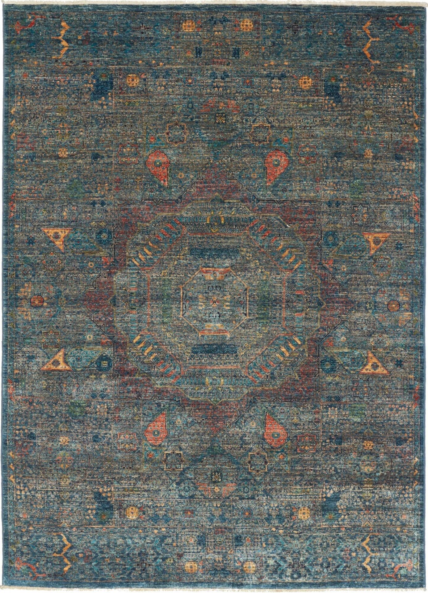 Mamluk Orientteppich 153 x 209cm - Handgeknüpft, Seide, Wolle