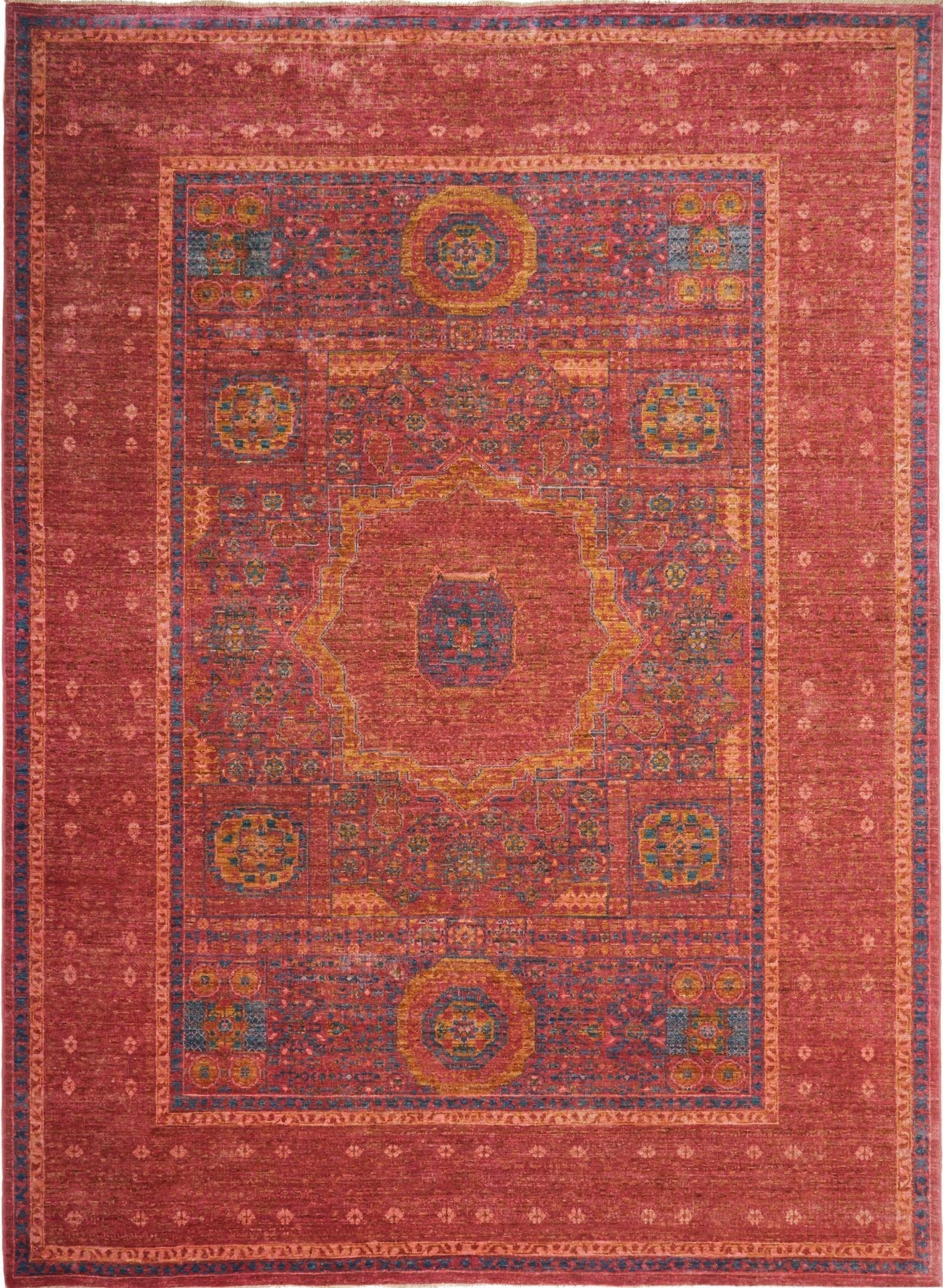 Mamluk Orientteppich 173 x 233cm, Seide, handgeknüpft