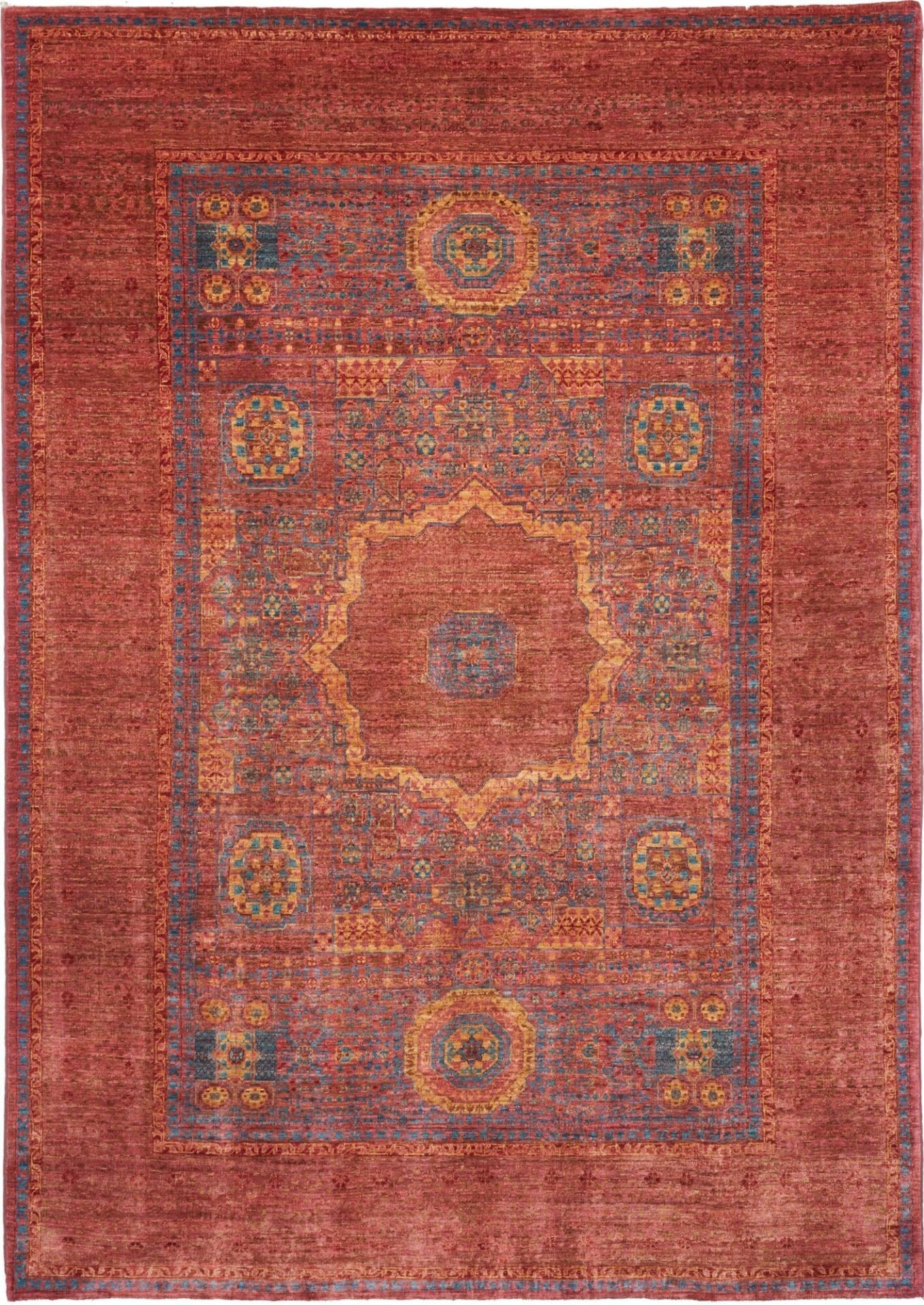 Mamluk Orientteppich 173 x 242cm, Seide, handgeknüpft