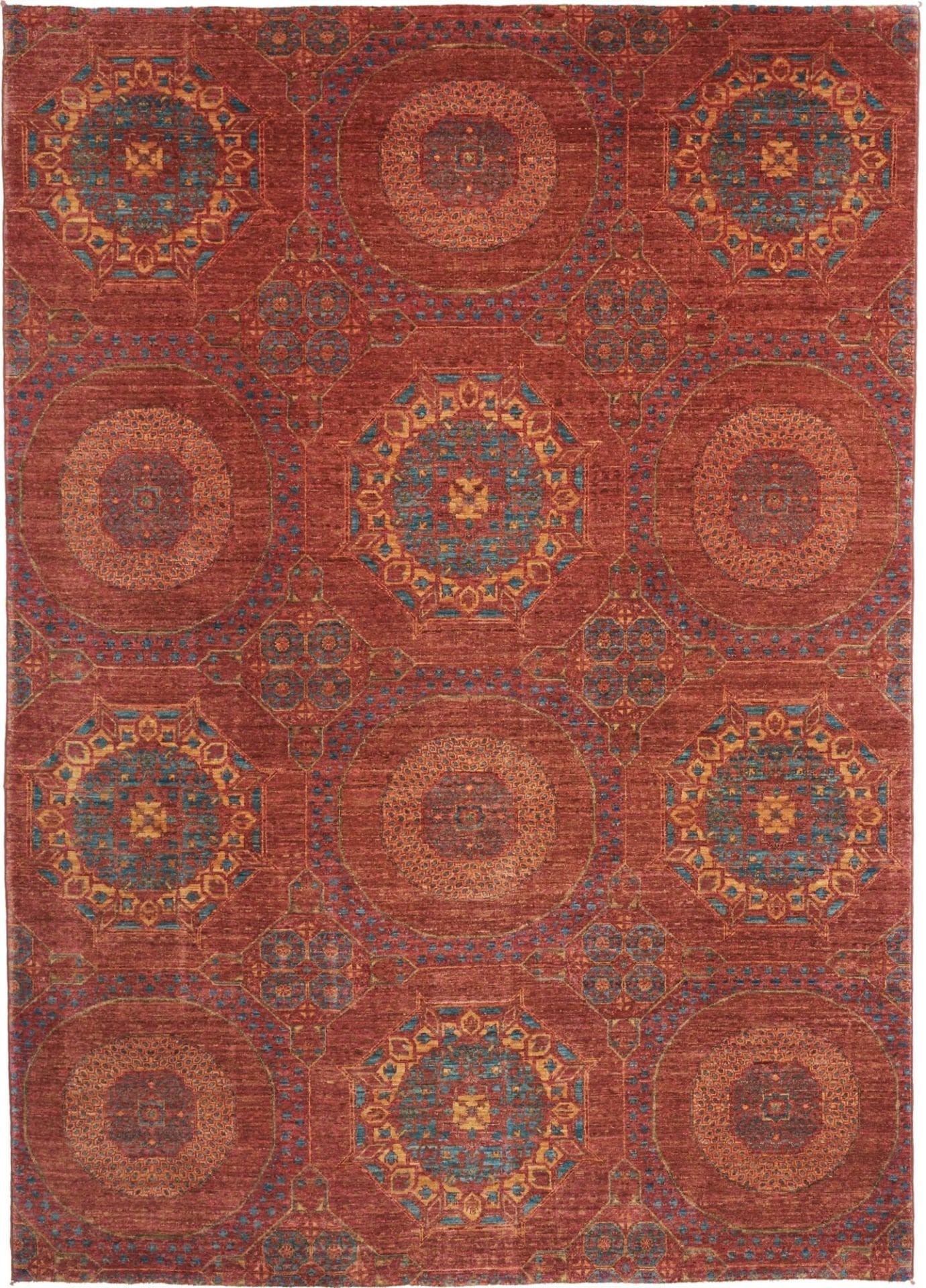 Mamluk Orientteppich 174 x 240 cm handgeknüpft, hohe Qualität