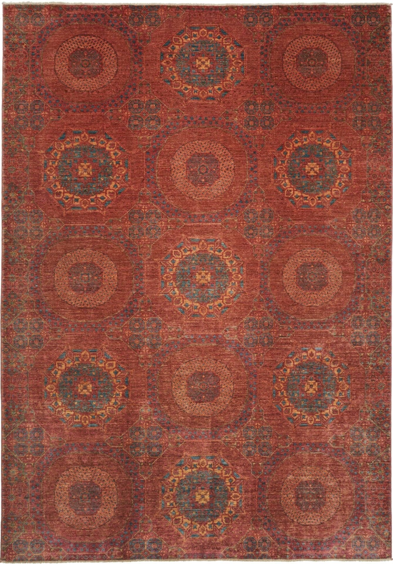 Mamluk Orientteppich 207 x 293 cm – handgeknüpft aus Schurwolle