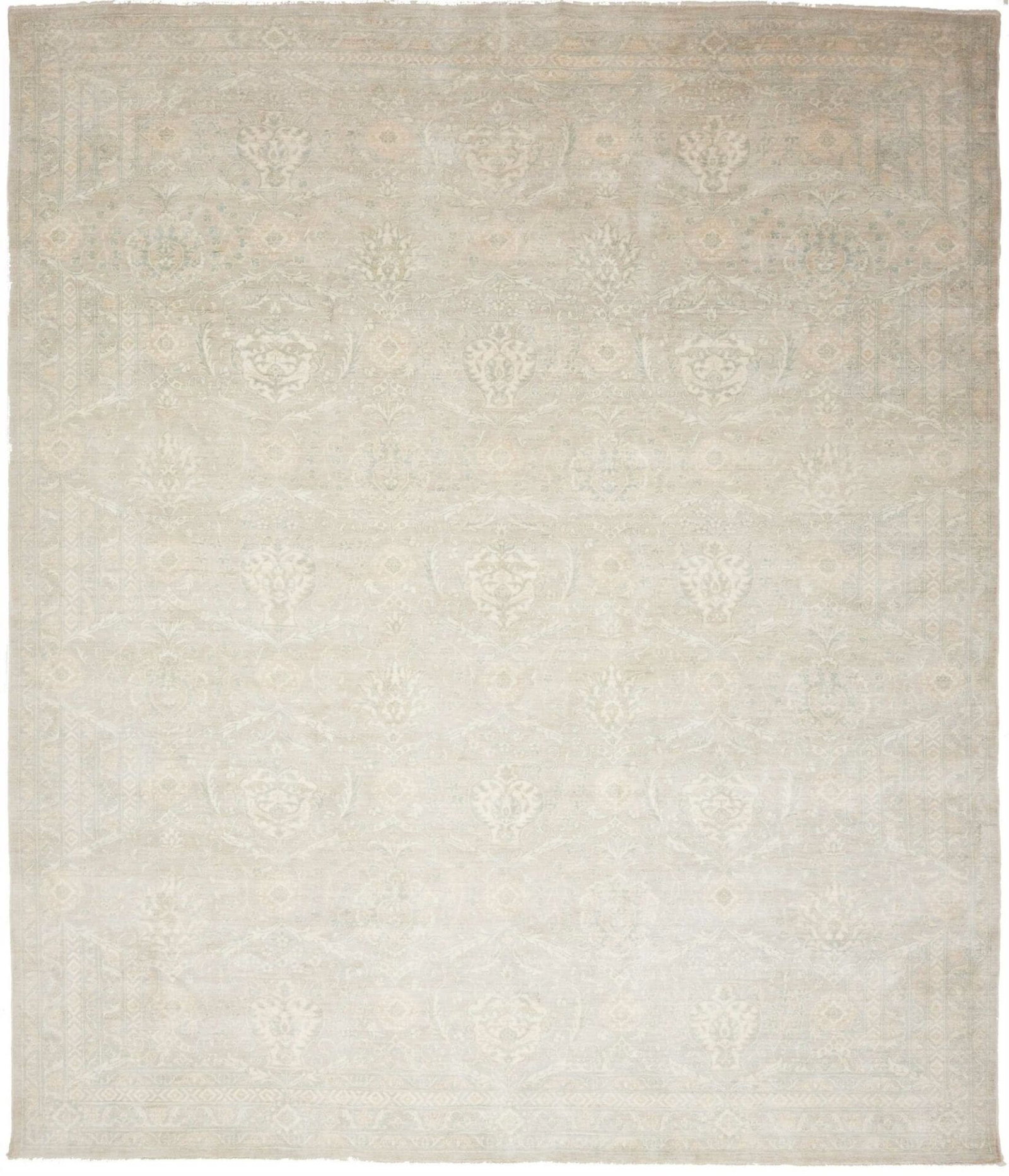 Mamluk Orientteppich 247 x 284 cm aus Schurwolle, handgeknüpft