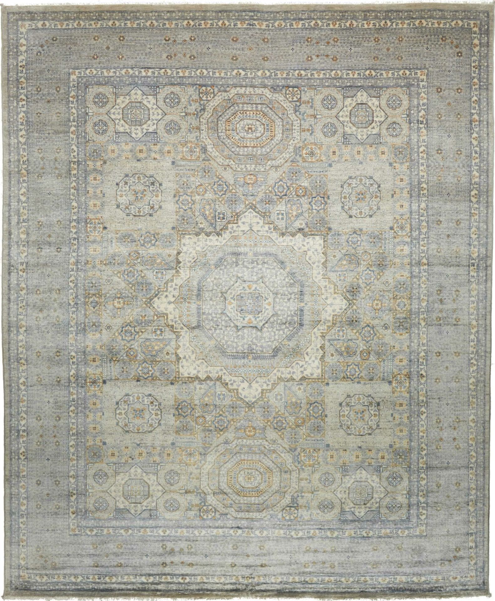 Mamluk Orientteppich 248 x 296cm, Schurwolle, handgeknüpft