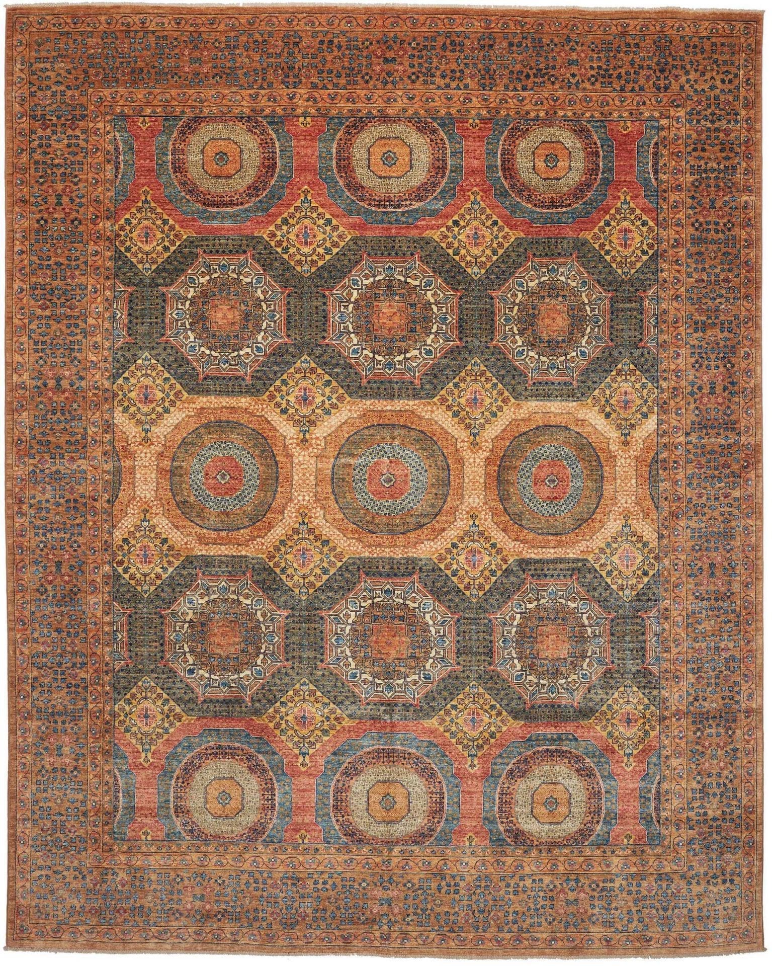 Mamluk Orientteppich 250 x 310 cm, hochwertig handgeknüpft