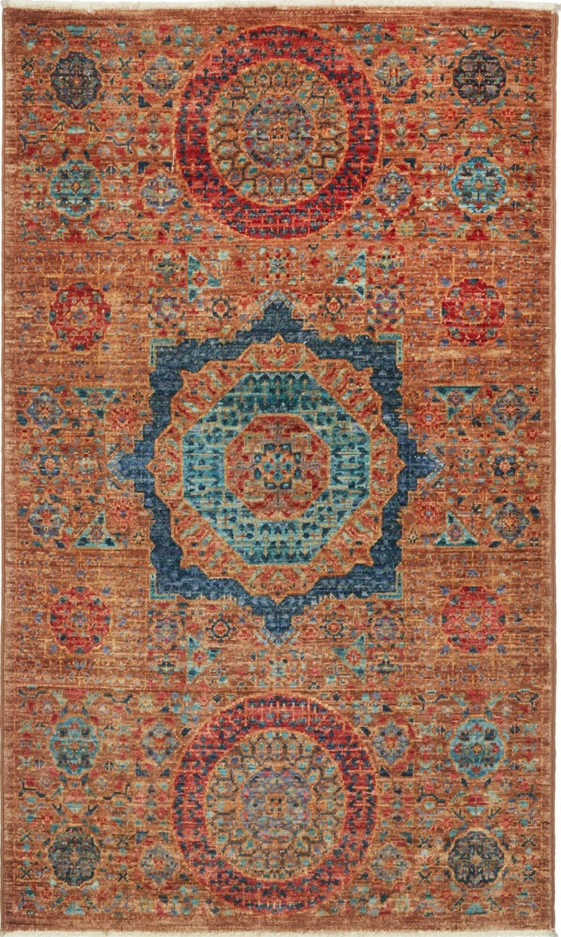 Mamluk Orientteppich 78 x 125 cm – Schurwolle, handgeknüpft