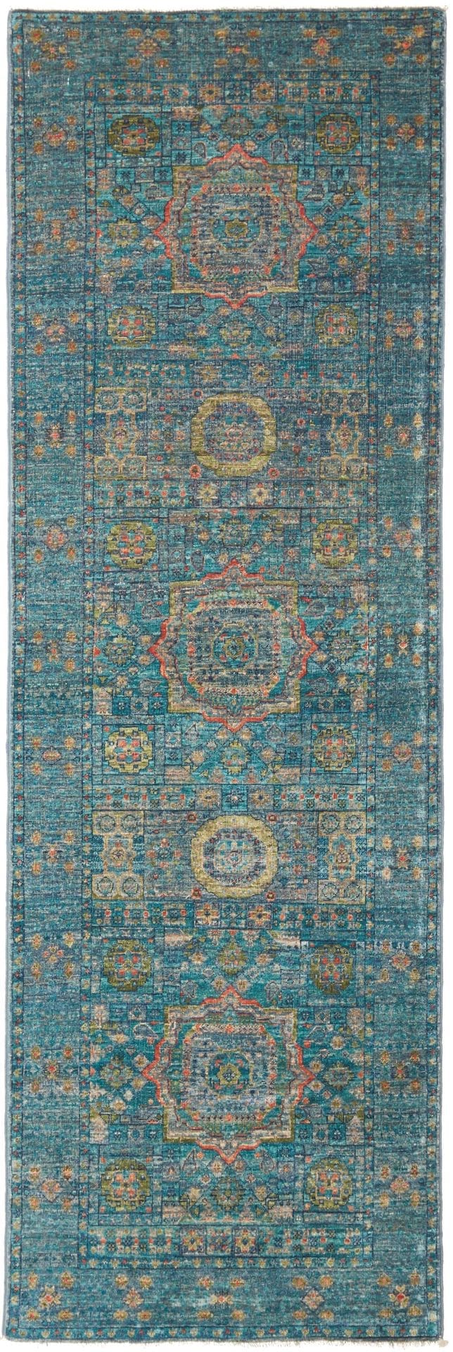 Mamluk Orientteppich 83 x 245 cm – handgeknüpft, Seide, hochwertig