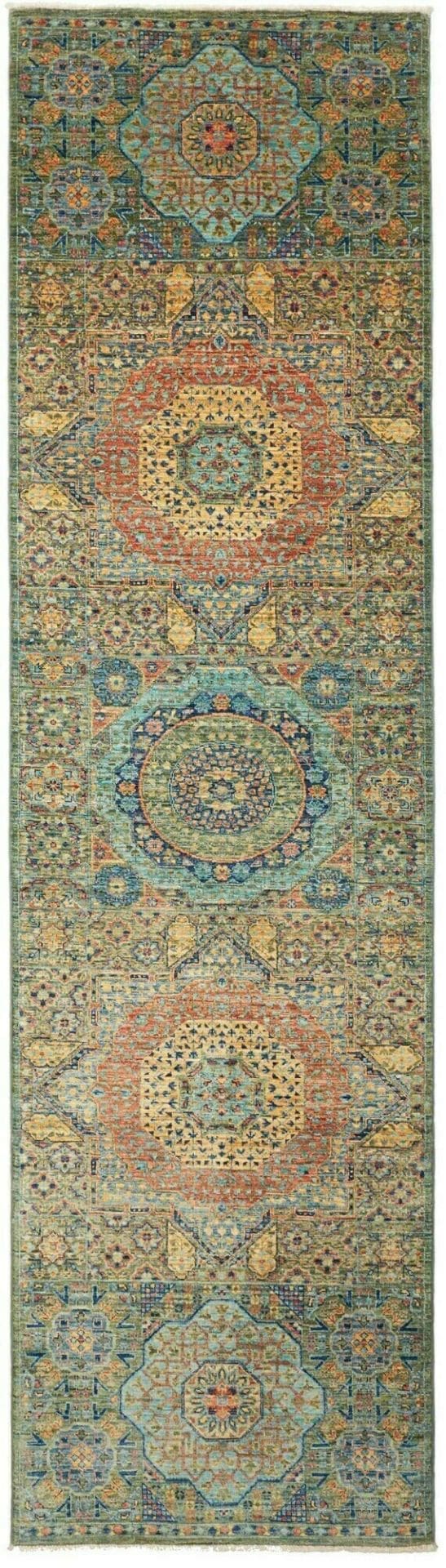 Mamluk Orientteppich 83 x 290 cm – Handgeknüpft aus Schurwolle