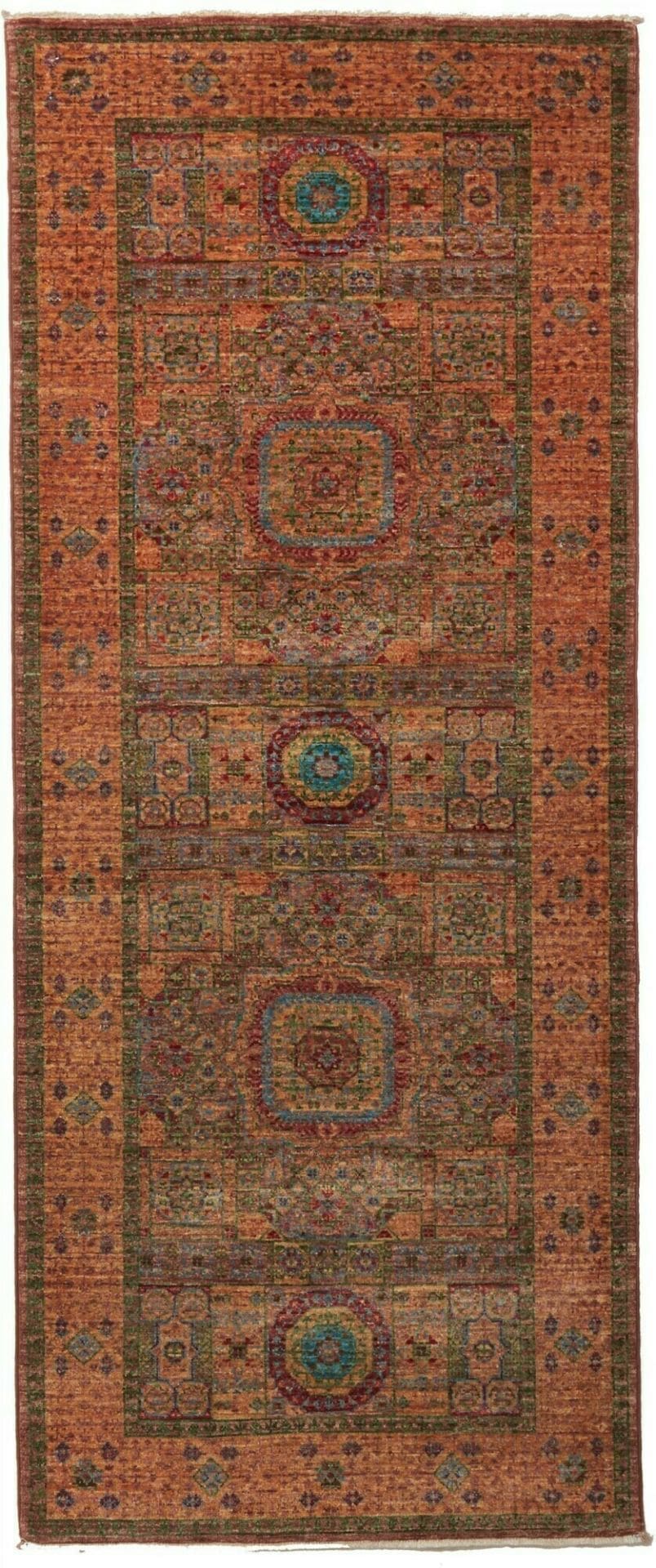 Mamluk Orientteppich 84 x 202 cm – Handgeknüpft aus Wolle