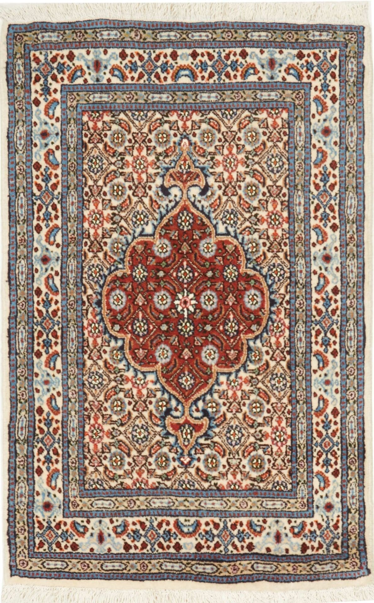 Moud Orientteppich 58 x 87 cm – florales Muster, handgeknüpft