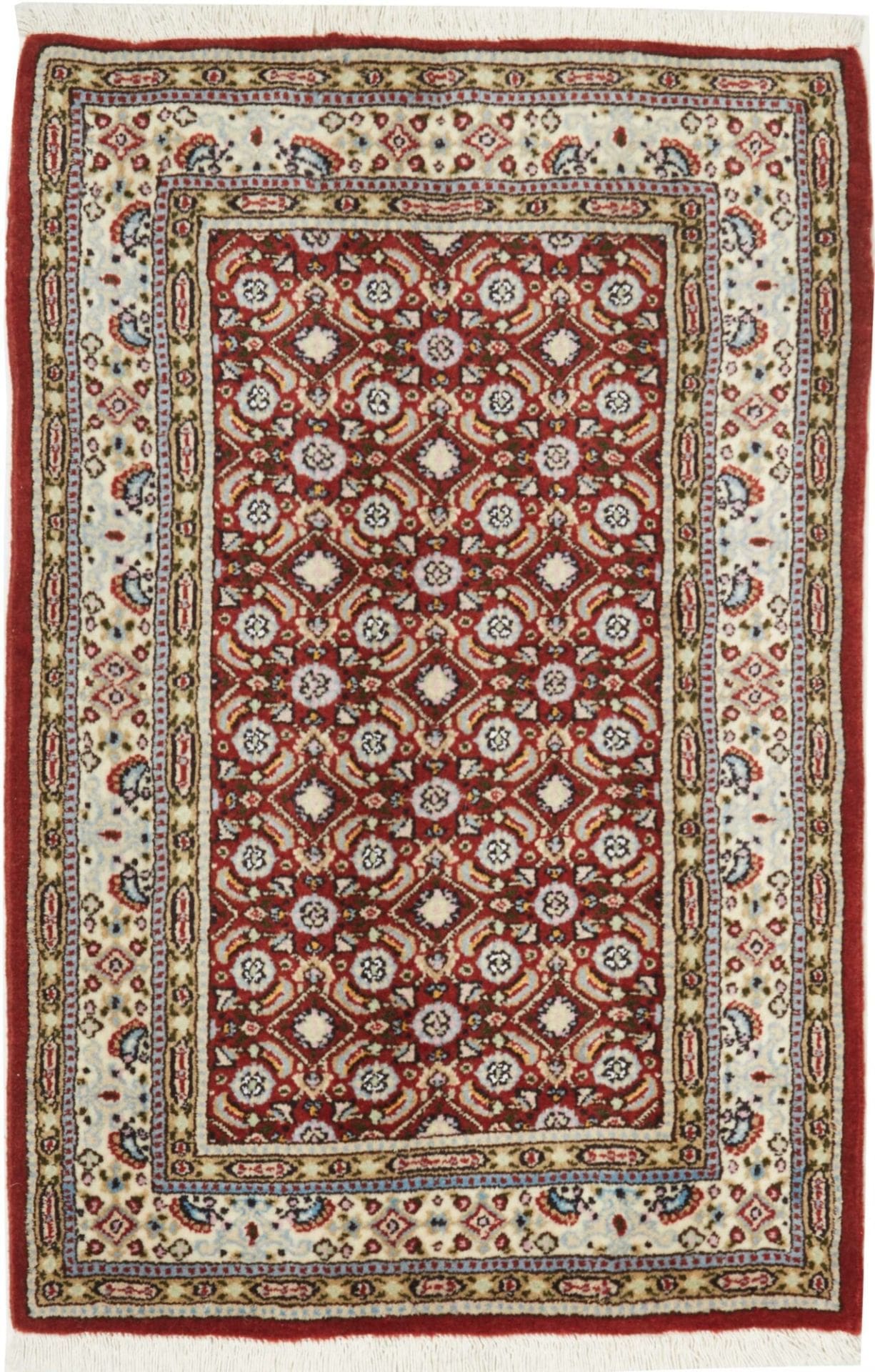 Moud Orientteppich 63 x 92 cm floral, Schurwolle, handgeknüpft