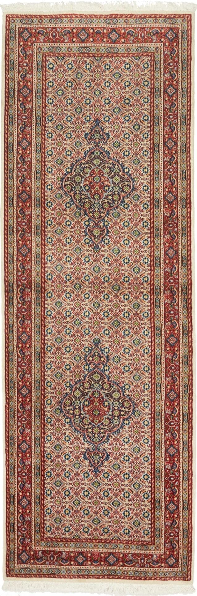 Moud Orientteppich 79 x 235cm, florales Muster, handgeknüpft