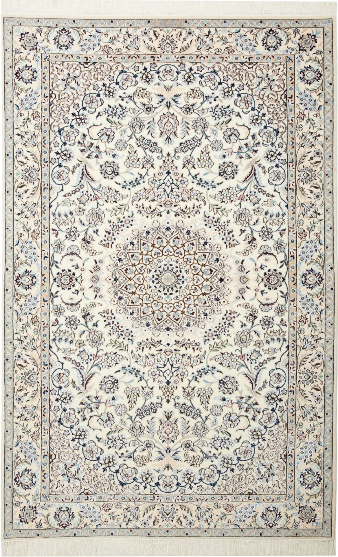 Nain 6La 130 x 198cm Perserteppich - handgeknüpft, florale Muster