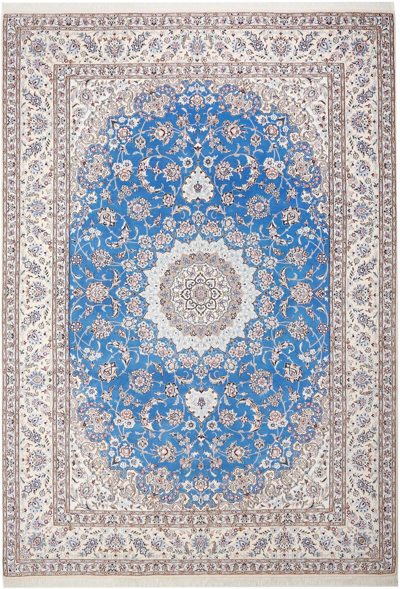 Nain Orientteppich 253 x 359 cm, handgeknüpft, Schurwolle