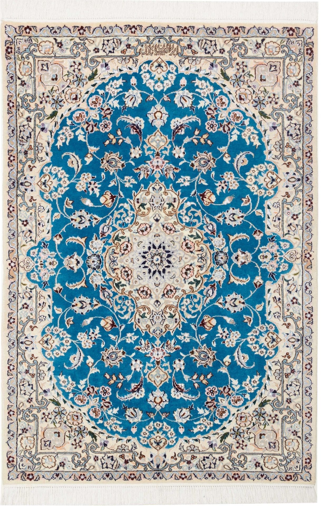 Nain Orientteppich 84 x 120 cm – handgeknüpft, florale Muster