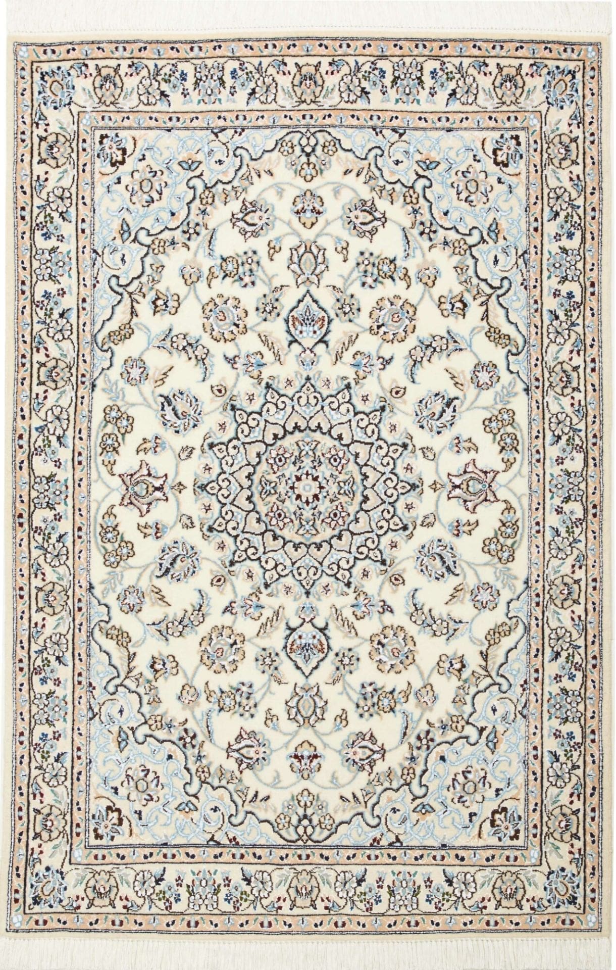 Nain Teppich 101 x 149 cm – Handgeknüpft, Perserteppich, Wolle