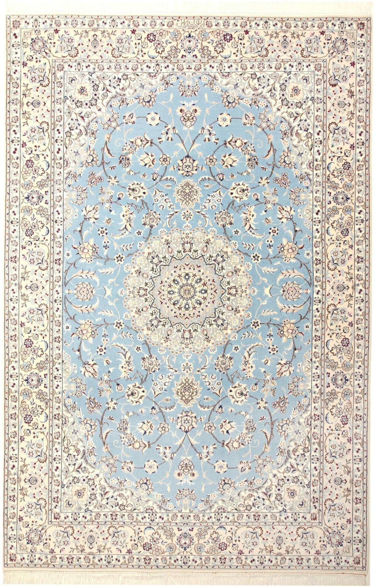 Nain Teppich 159 x 235 cm | florales Muster | handgeknüpft