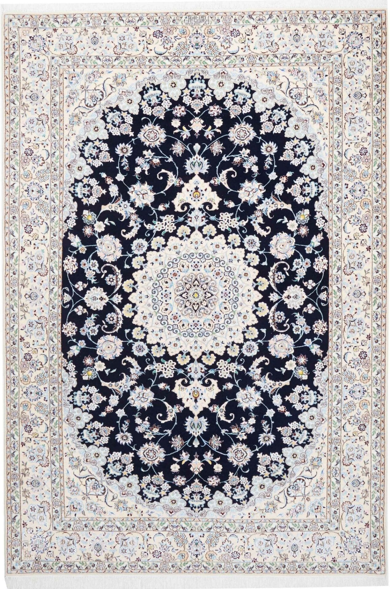 Nain Teppich 163 x 235 cm, Exklusive florale Muster, handgeknüpft