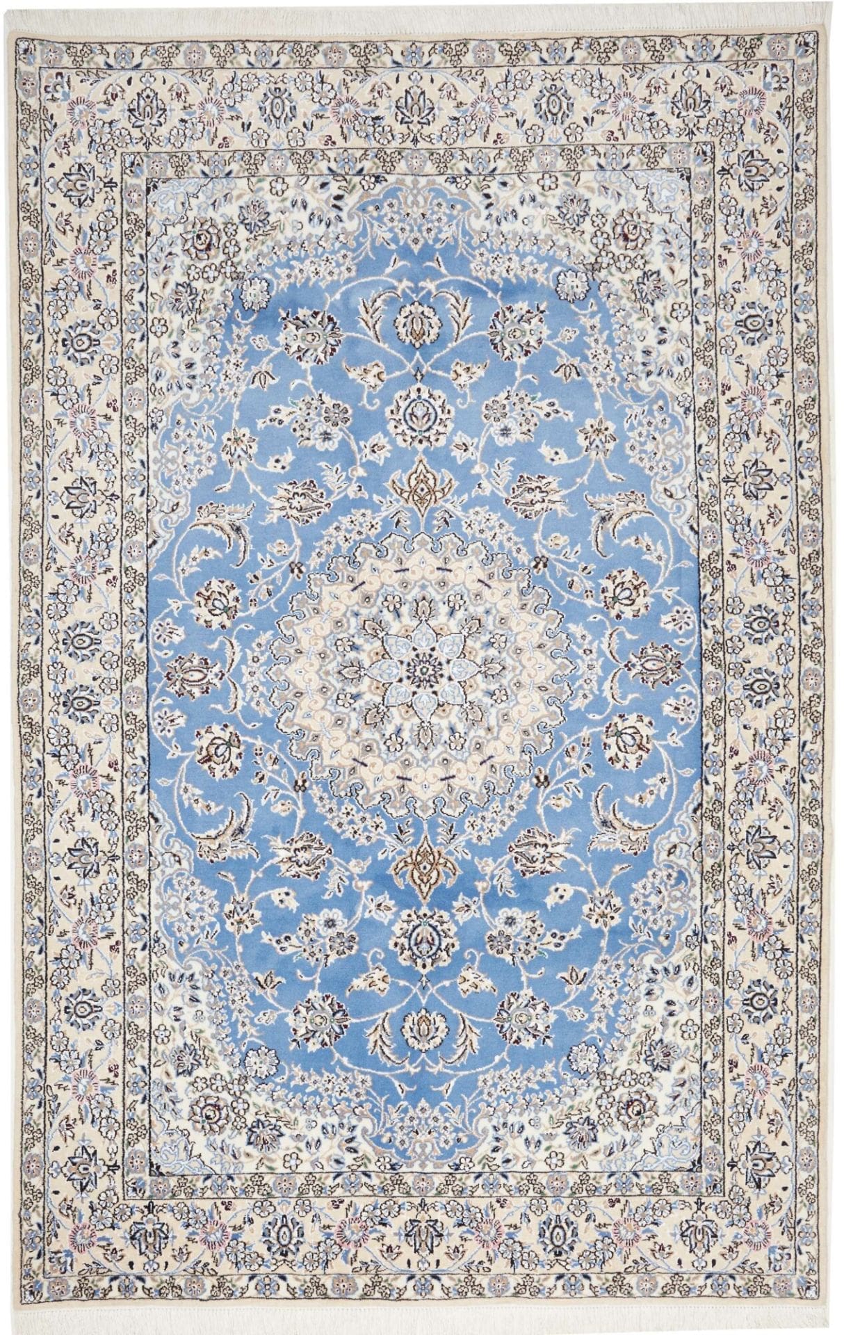 Nain Teppich 166 x 251 cm | florales Design | handgeknüpft