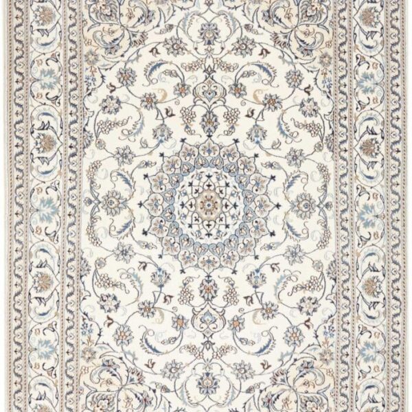 Nain Teppich 207 x 303cm, florales Muster, handgeknüpft, Perserteppich
