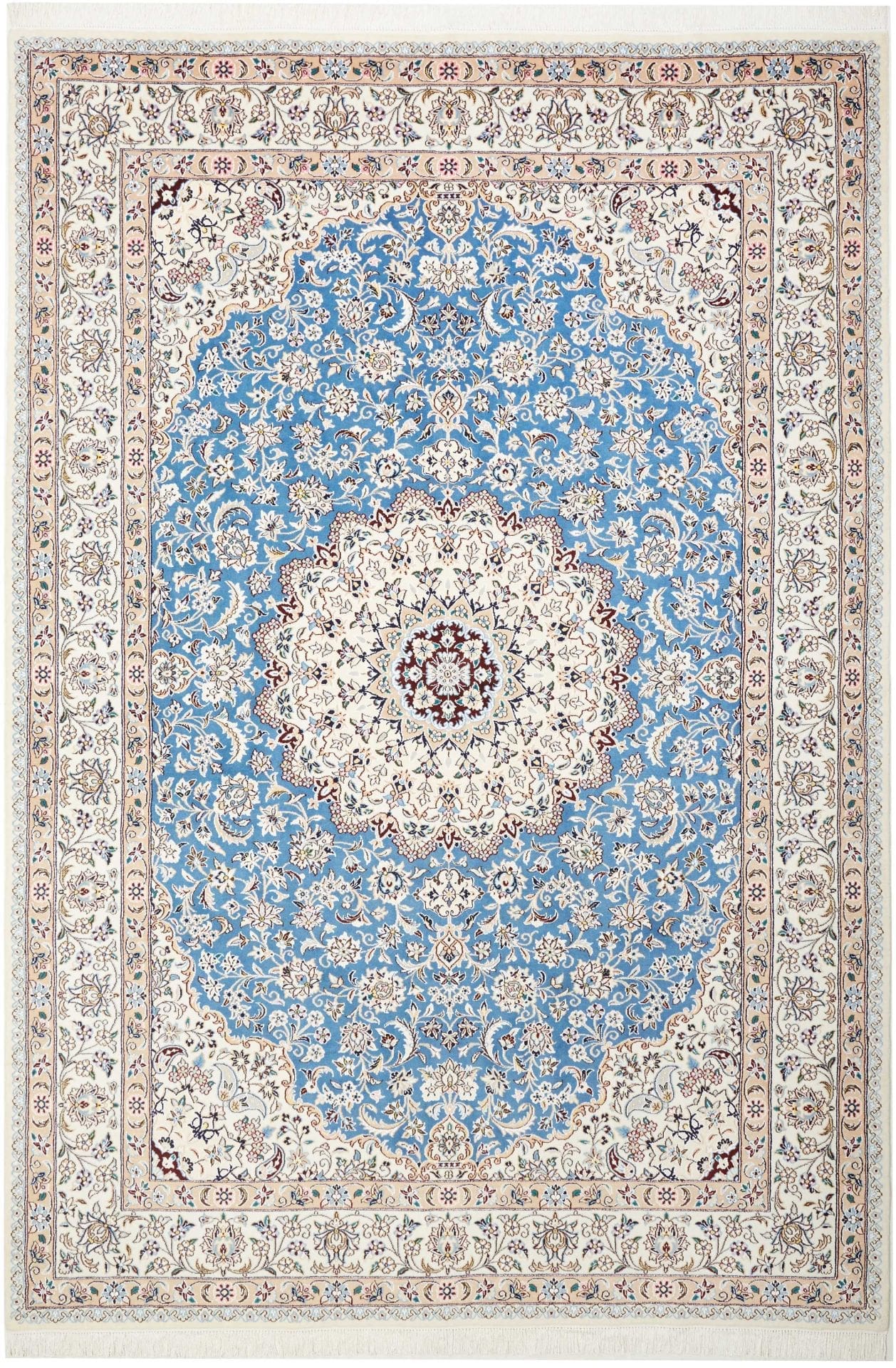 Nain Teppich 213 x 306 cm - Exklusiv Handgeknüpft, Perserteppich H1