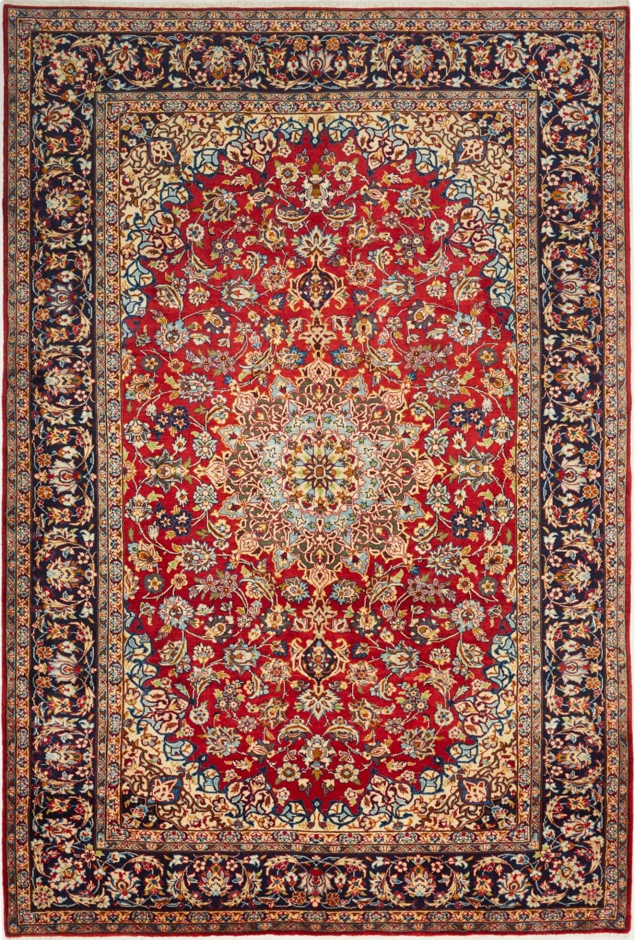 Najafabad Orientteppich 218 x 316cm, handgeknüpft, Wolle/Baumwolle