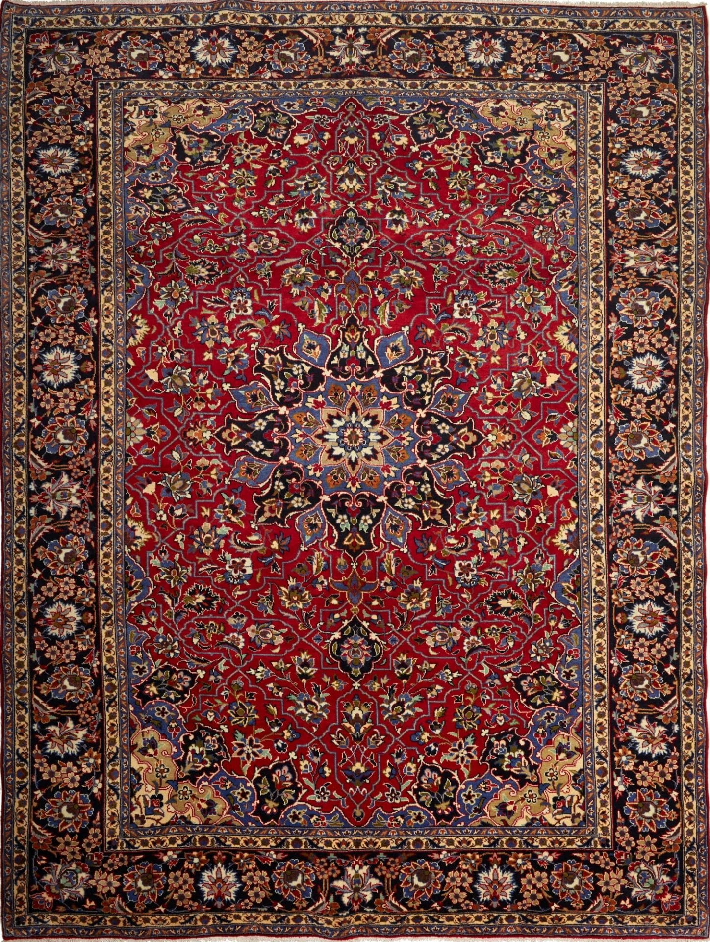 Najafabad Teppich 260 x 346cm, handgeknüpft, Wolle & Baumwolle