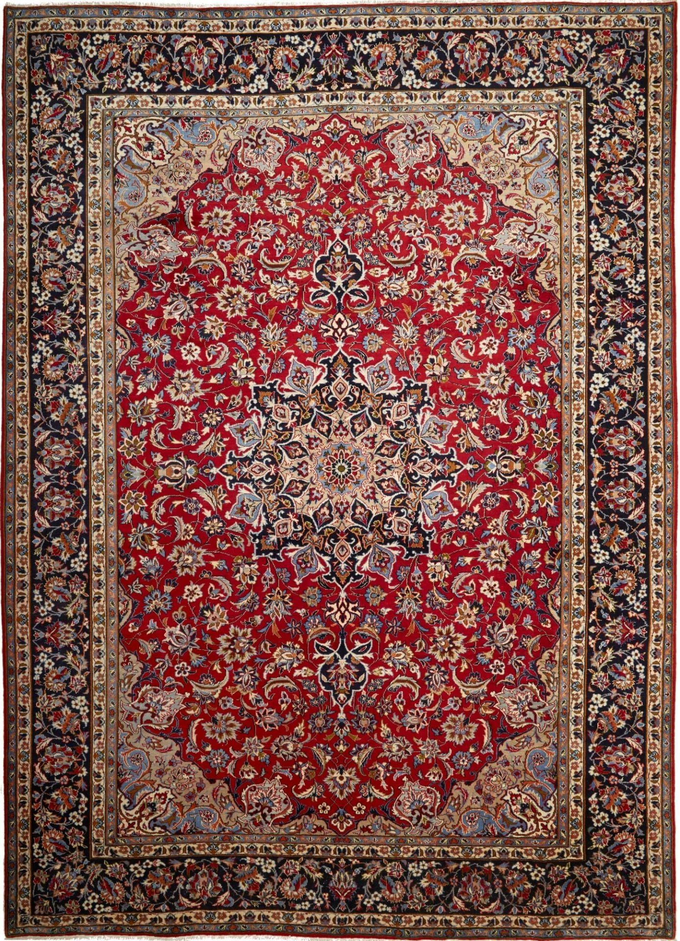Najafabad Teppich 291 x 403cm, handgeknüpft, Wolle/Baumwolle, Perserteppich