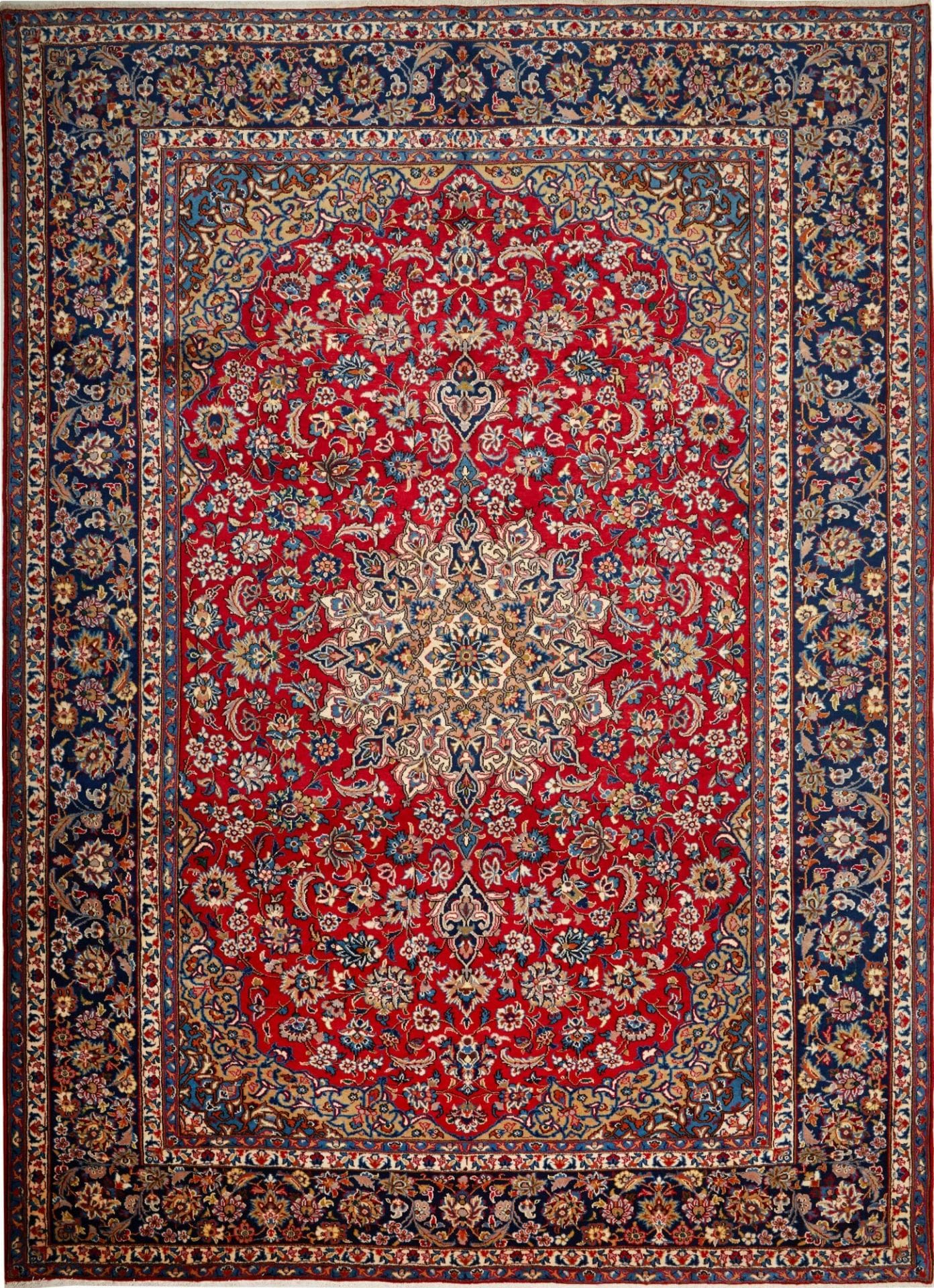 Najafabad Teppich 295 x 403cm, handgeknüpft, Wolle/Baumwolle, Perserteppich