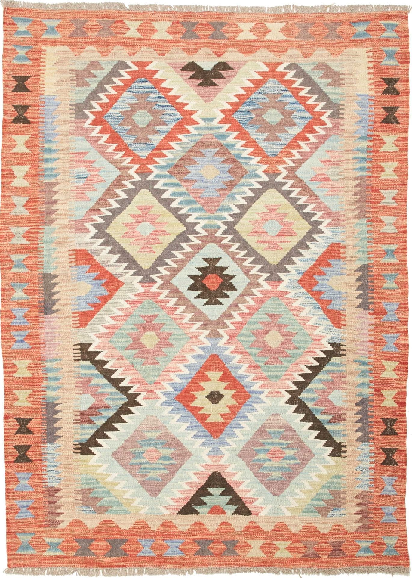 Orientteppich 129 x 180cm aus Schurwolle, handgewebt, Pakistan