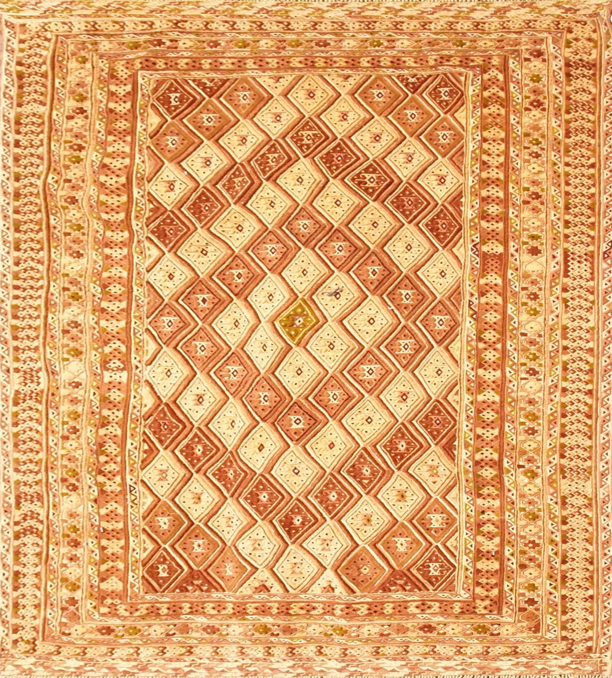 Orientteppich 159 x 186cm aus Schurwolle, handgeknüpft, Pakistan