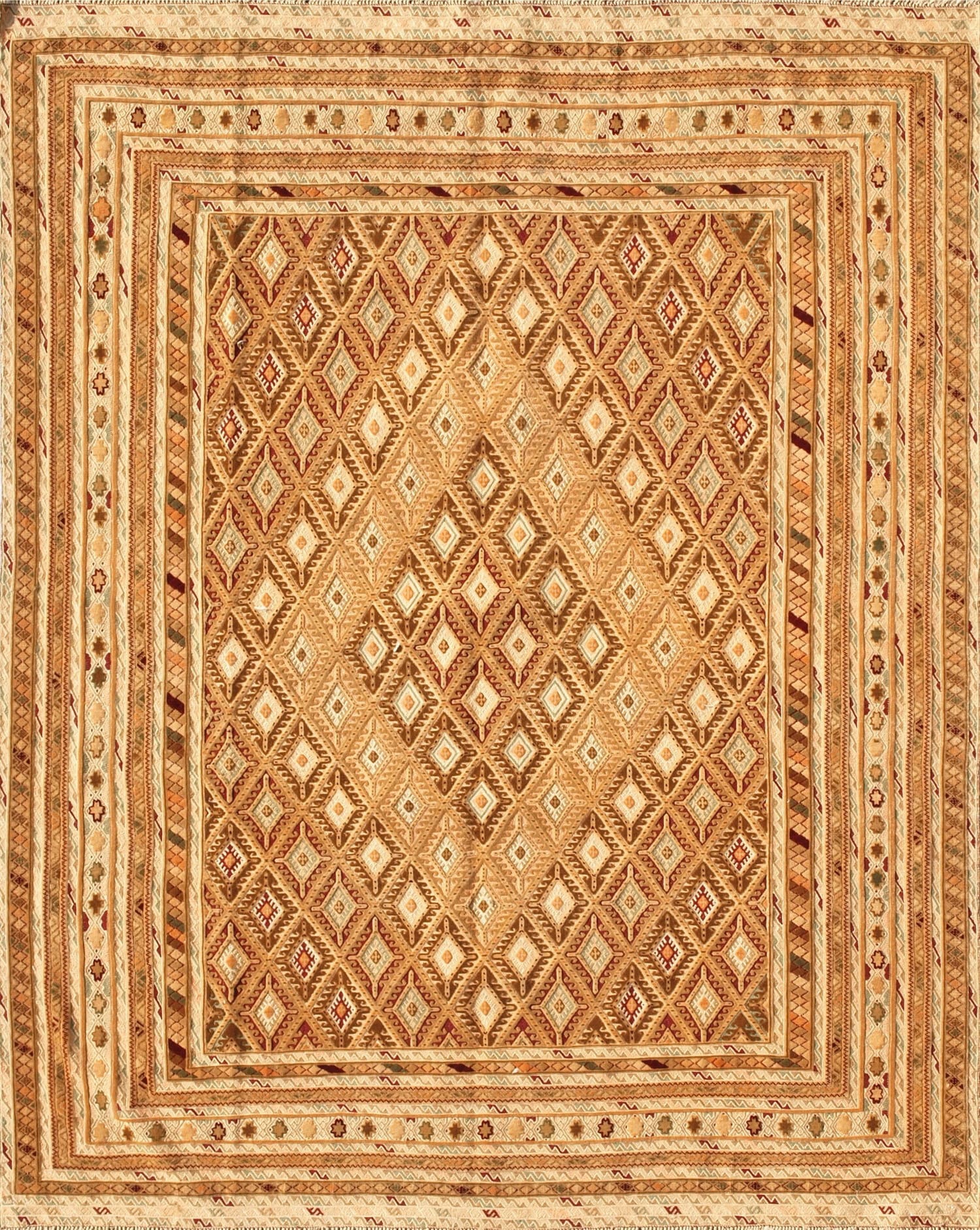 Orientteppich 186 x 238cm aus Schurwolle, handgeknüpft, Pakistan