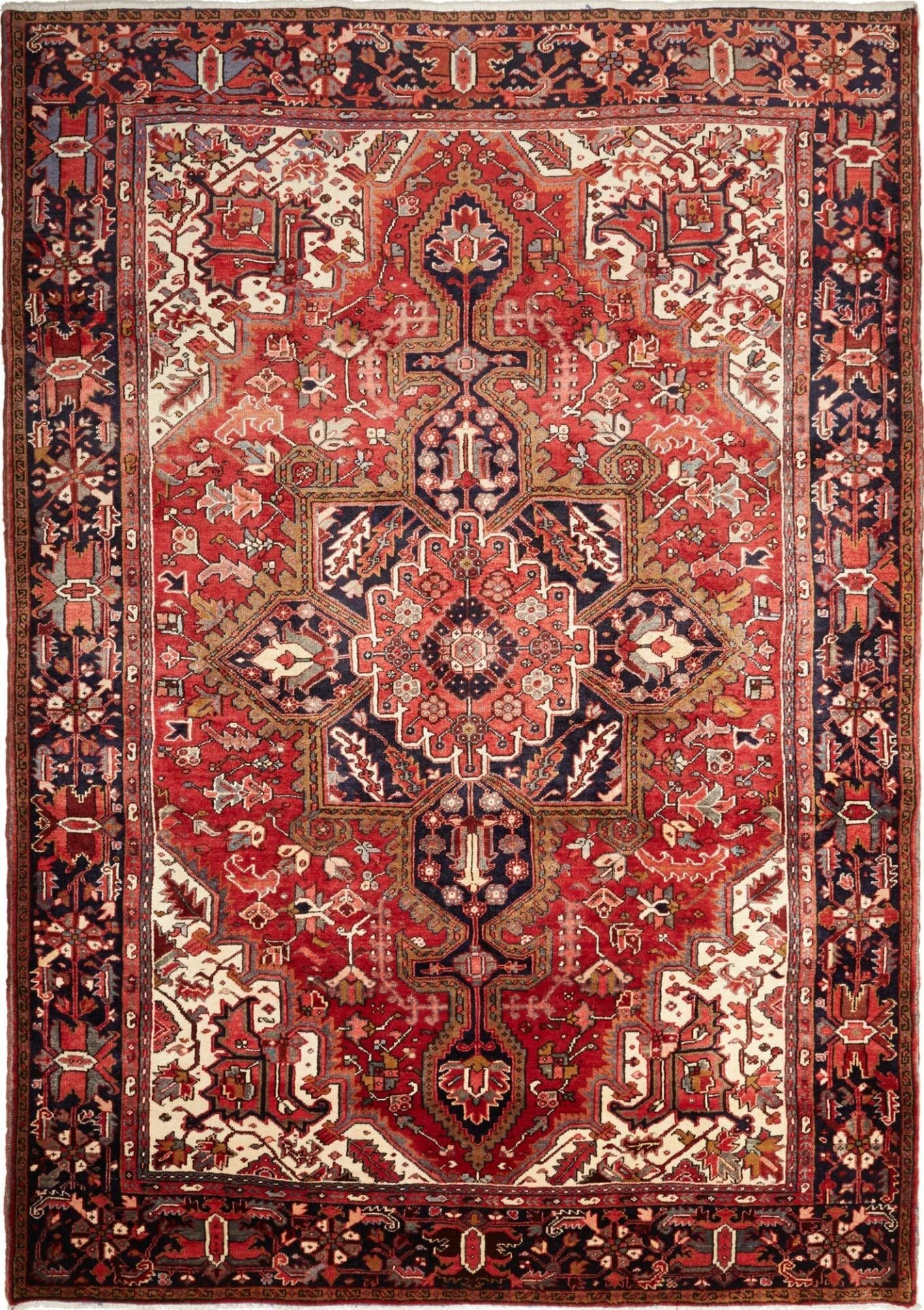 Orientteppich Heriz 241 x 340 cm, Handgeknüpft, Schurwolle