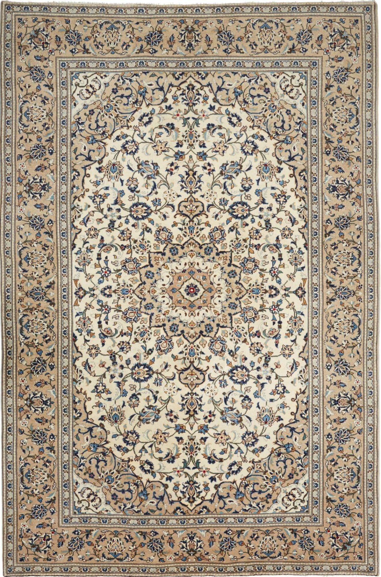 Orientteppich Kashan 201 x 306 cm - Handgeknüpft, Schurwolle