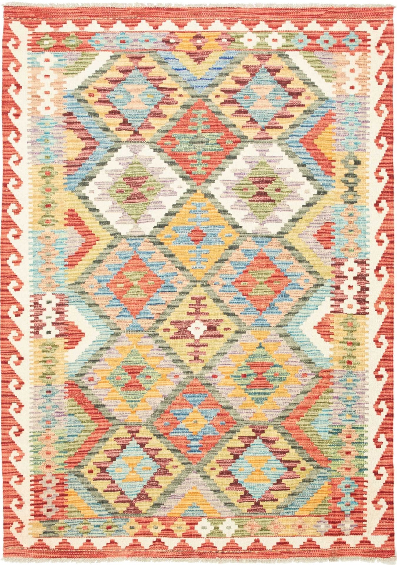 Orientteppich Kelim 134 x 183 cm – handgewebt aus Schurwolle