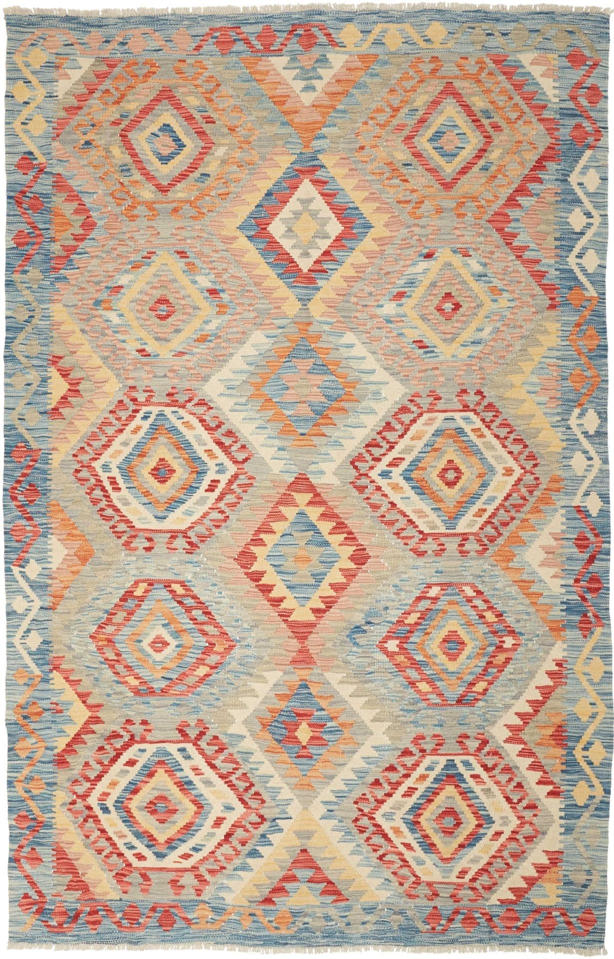 Orientteppich Kelim 161 x 250cm, Schurwolle, handgewebt