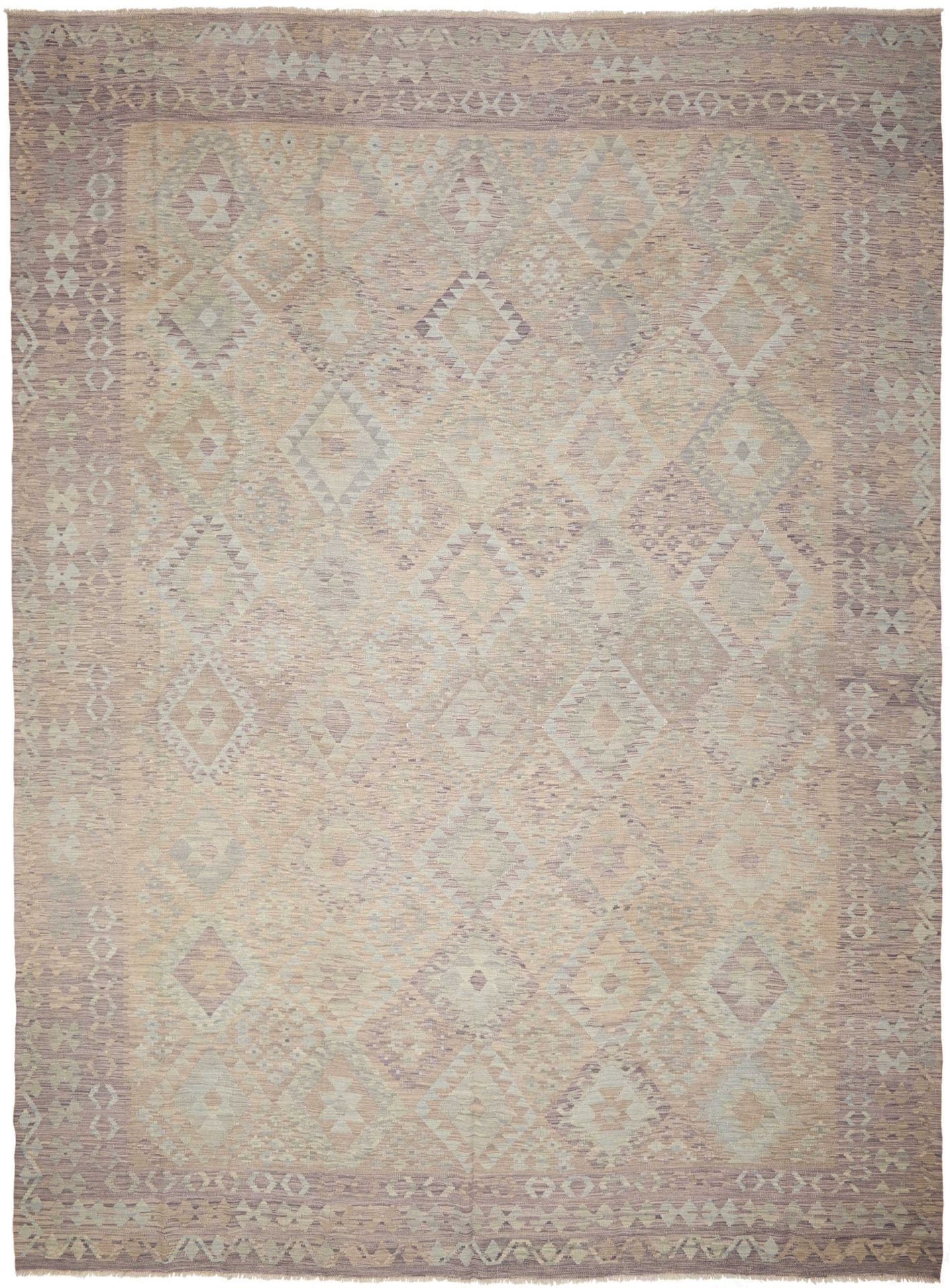 Orientteppich Kelim 303 x 403cm aus Schurwolle, handgewebt
